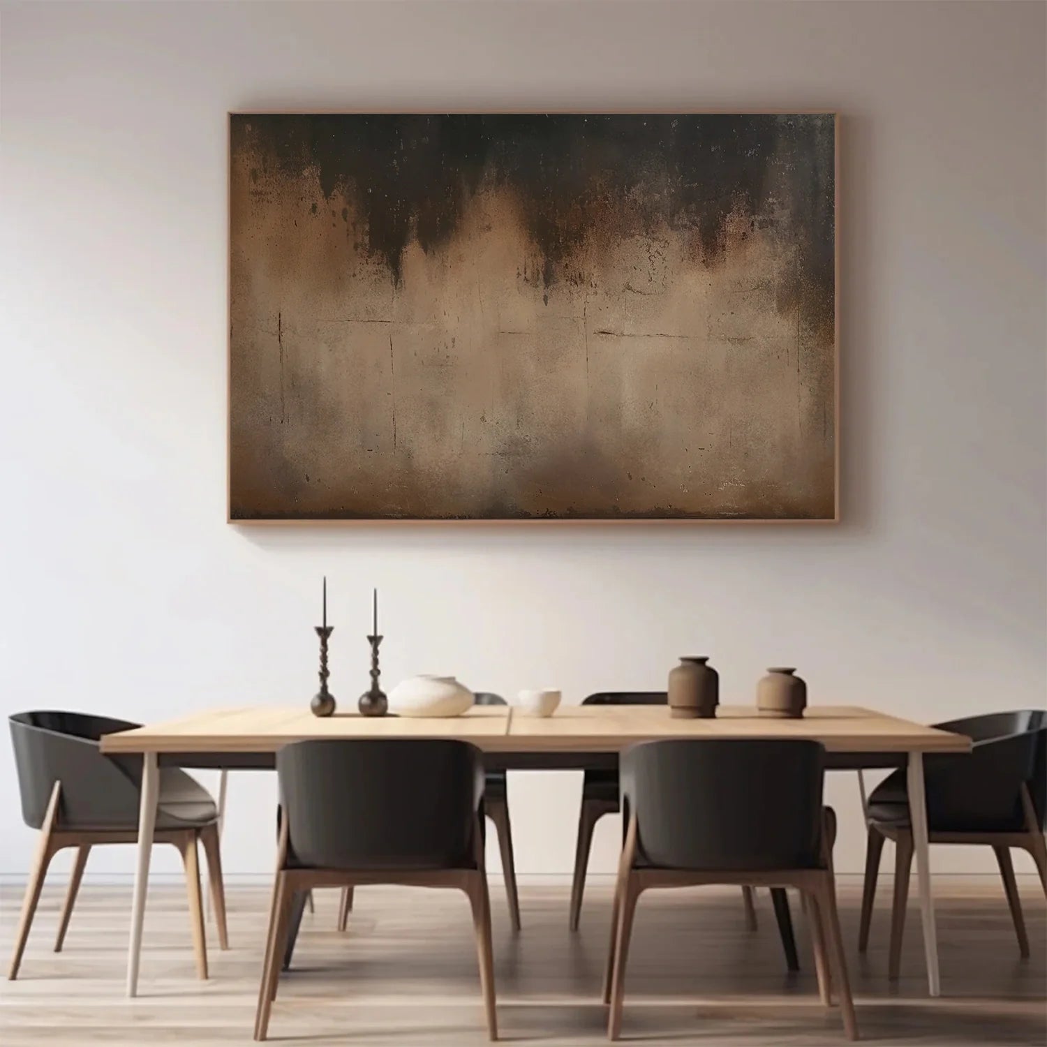 Beige and Brown Abstract Tranquility #WS522