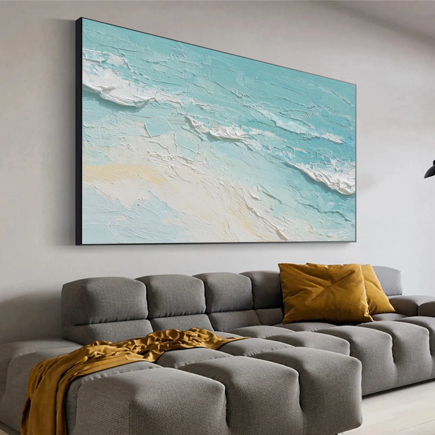 Sea & Sky Abstract Textured Wall Art #MS152