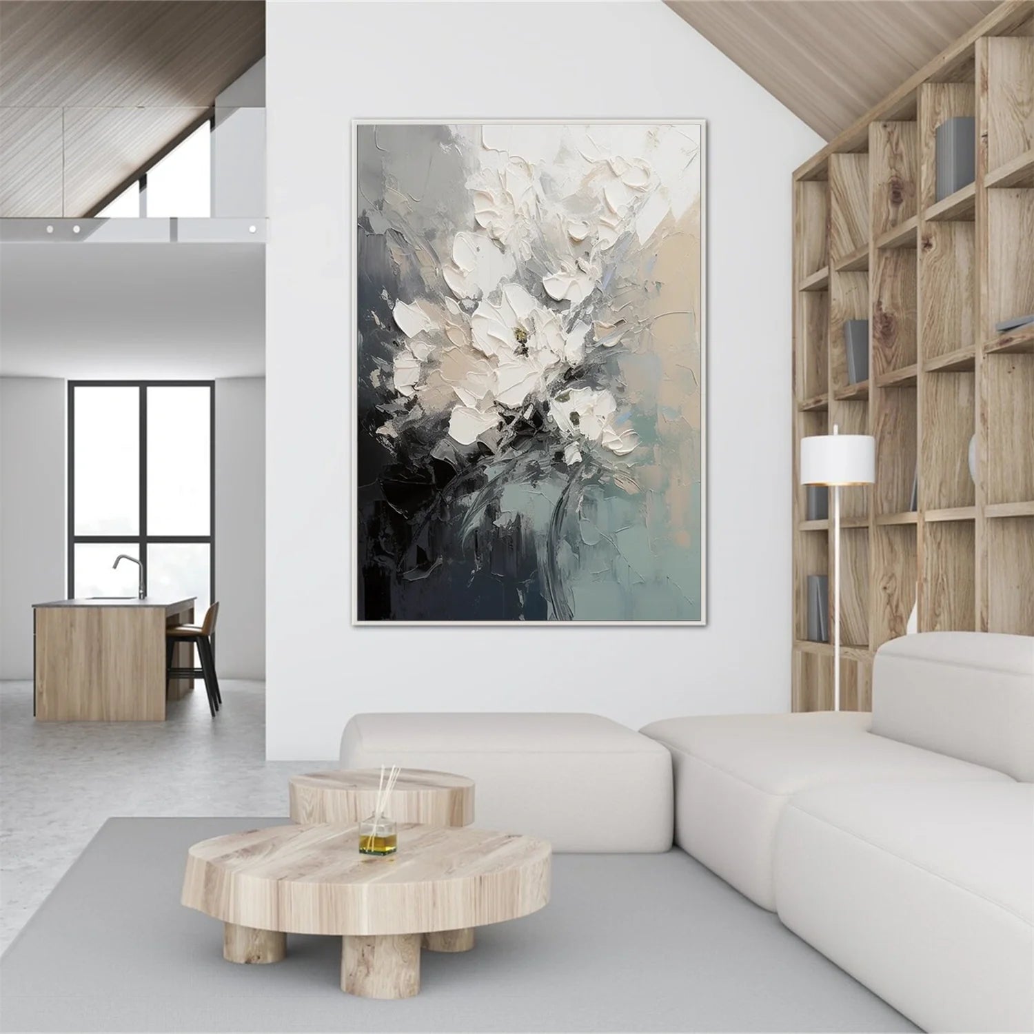 Flower & Tree Abstract Textured Wall Art #ML104