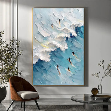 Swimming Sport Textured Wall Art #SA013