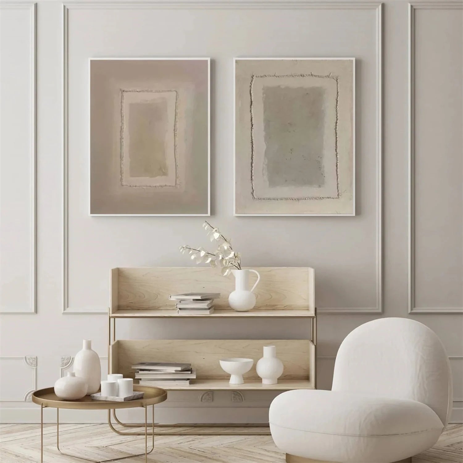 Wabi Sabi Canvas Art Set of 2 #WS704