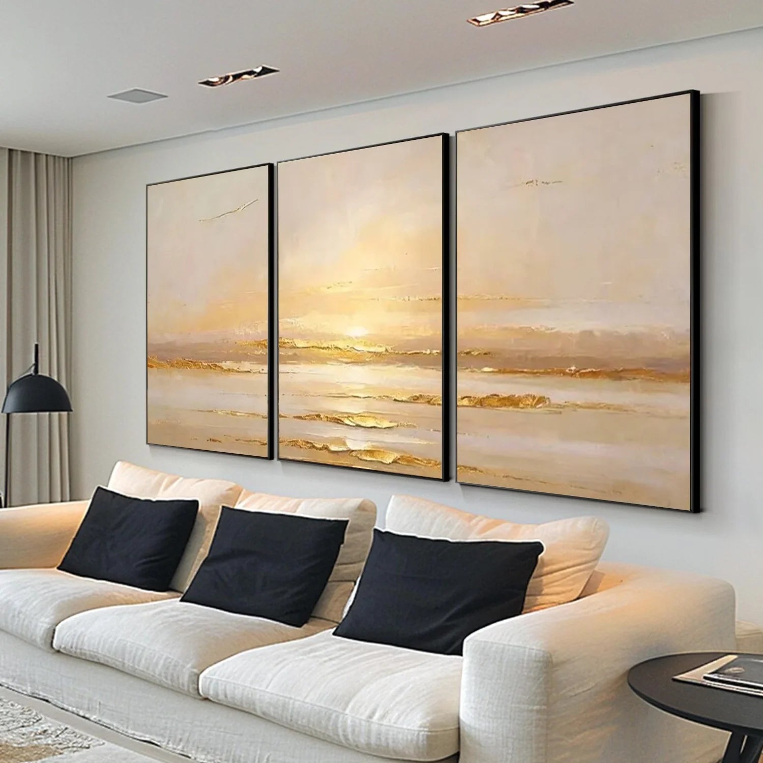 Sea & Sky Abstract Wall Art Set of 3 #MS258