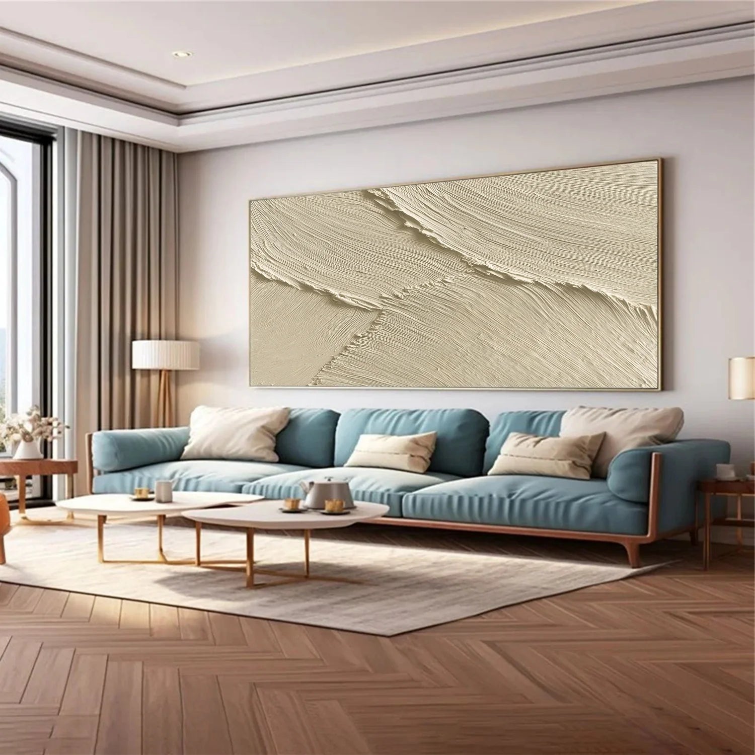 Sea & Sky Minimalist Textured Wall Art #MS244