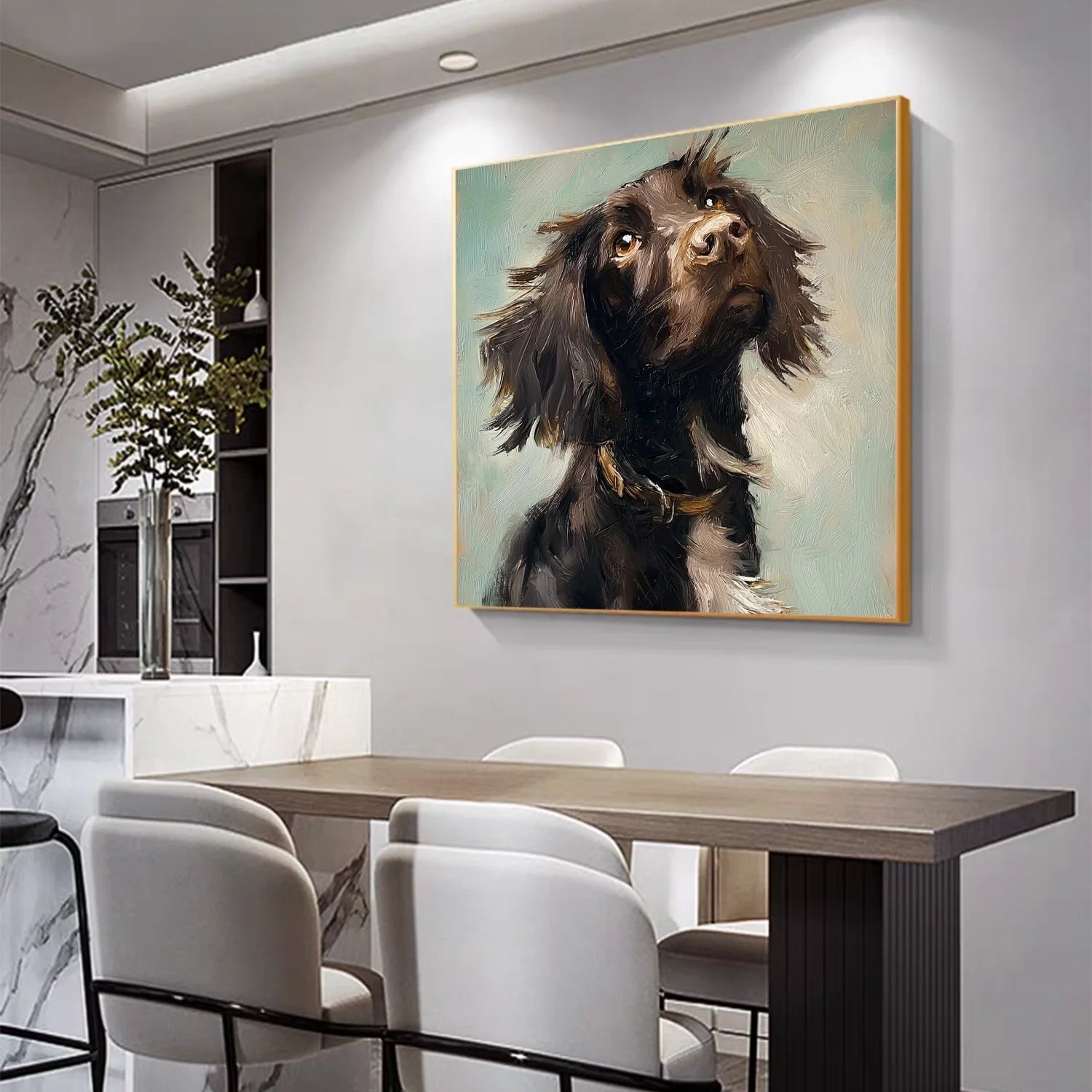 Abstract Animal Dog Wall Art #AL197