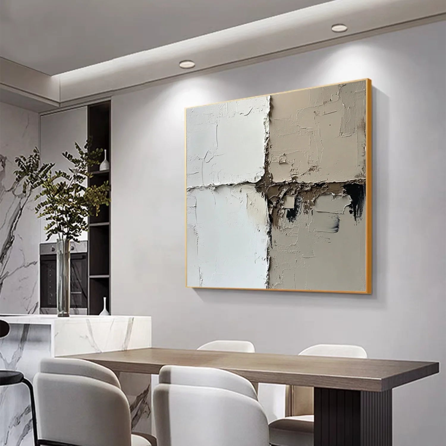 Abstract Textured Canvas Art #WS943