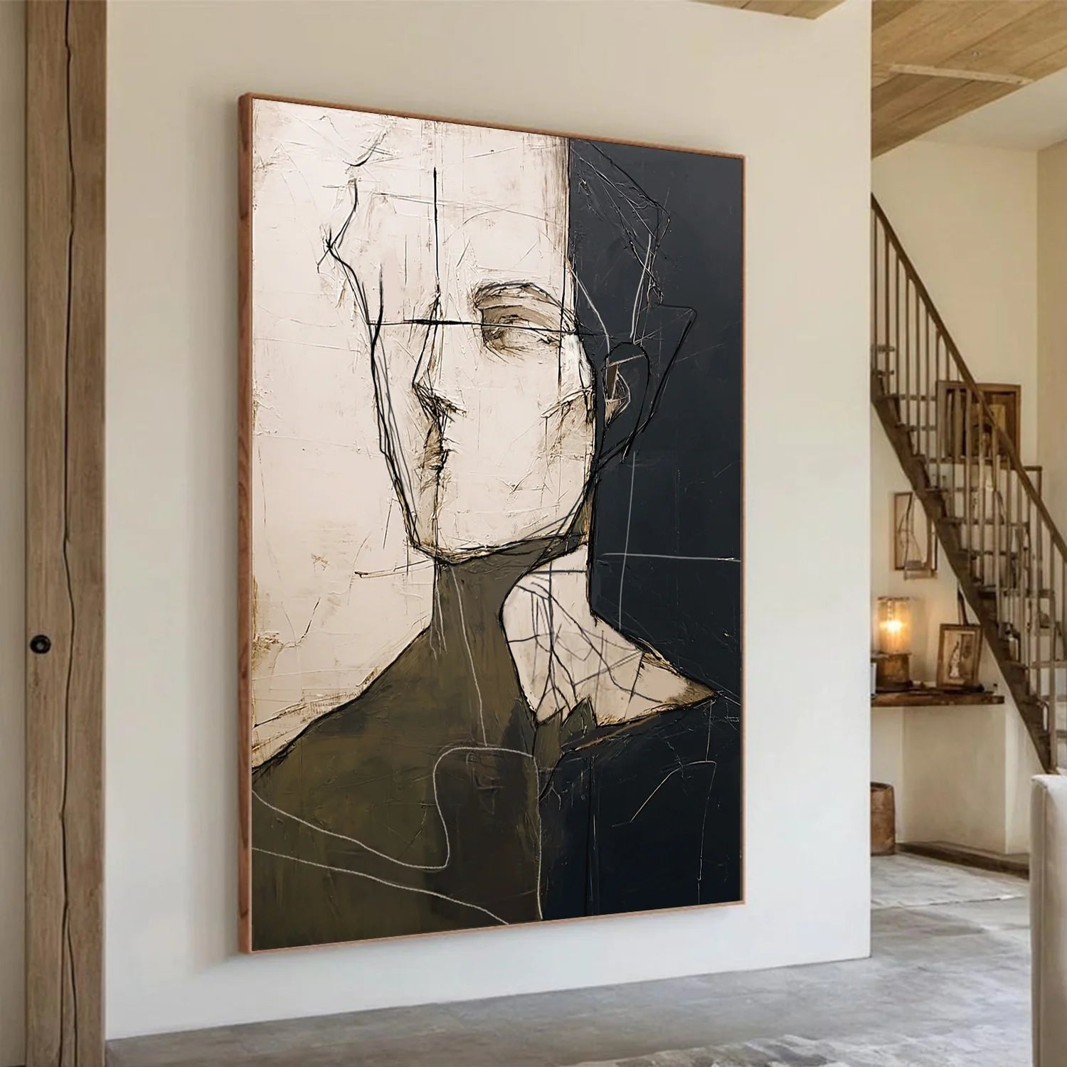Abstract Portrait Wall Art #AP108