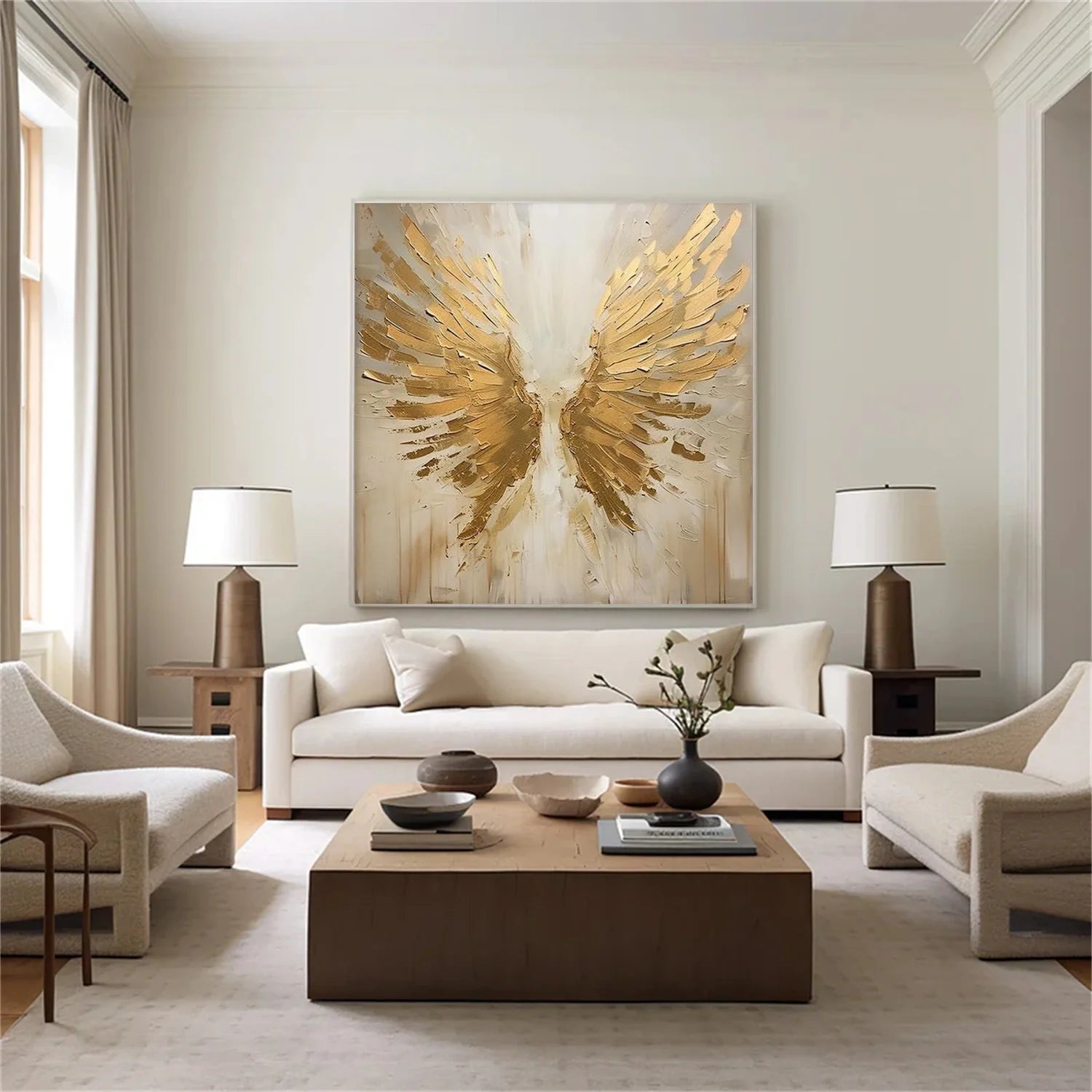 Abstract Angel Wing Textured Painting #AP051
