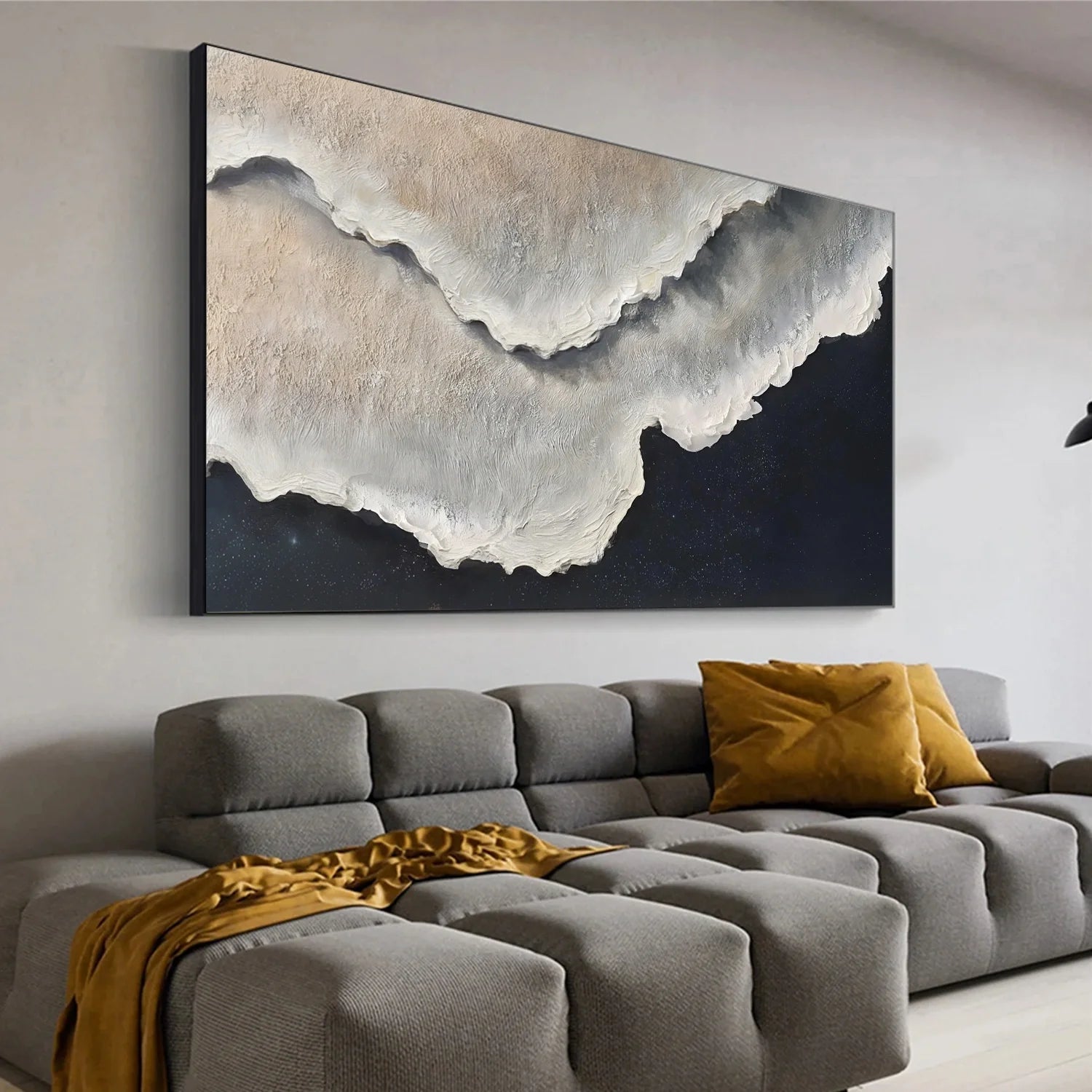 Sea & Sky Abstract Textured Wall Art #MS272
