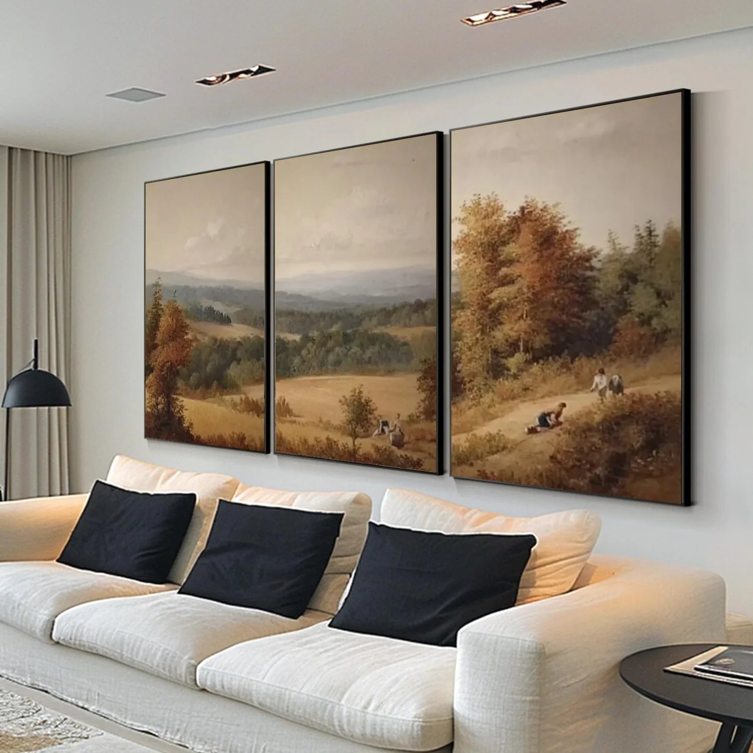 Flower & Tree Abstract Wall Art Set of 3 #ML155