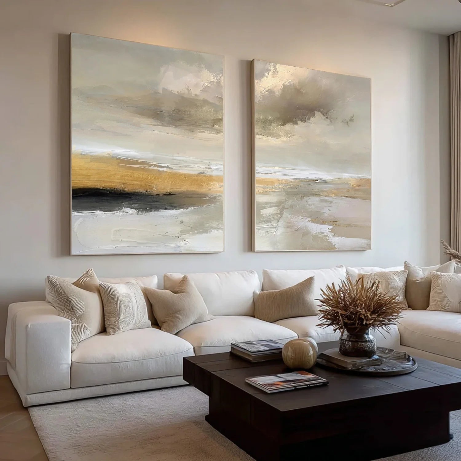 Sea & Sky Abstract Wall Art Set of 2 #MS225