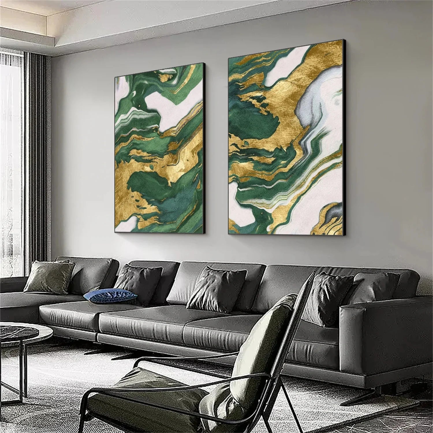 Abstract Canvas Art Set of 2 #WS858