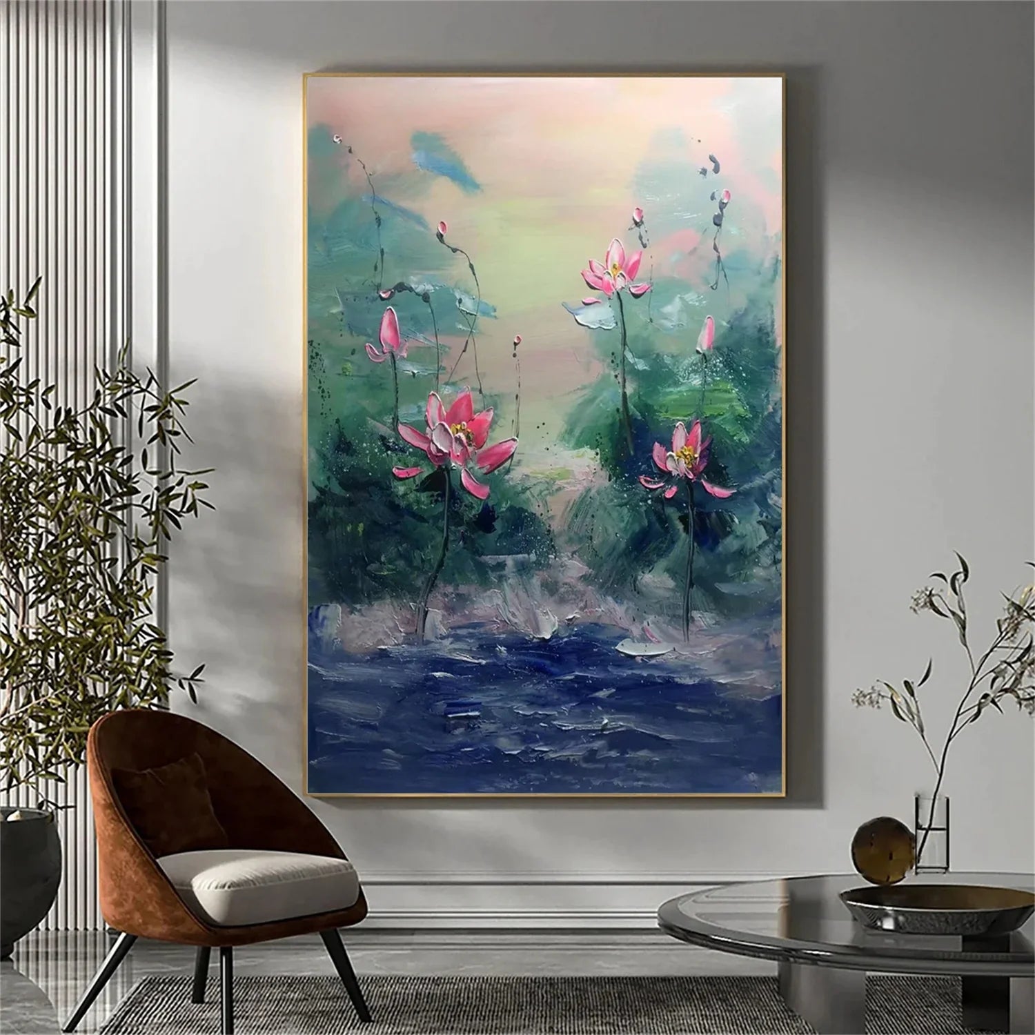 Flower & Tree Abstract Textured Wall Art #ML105