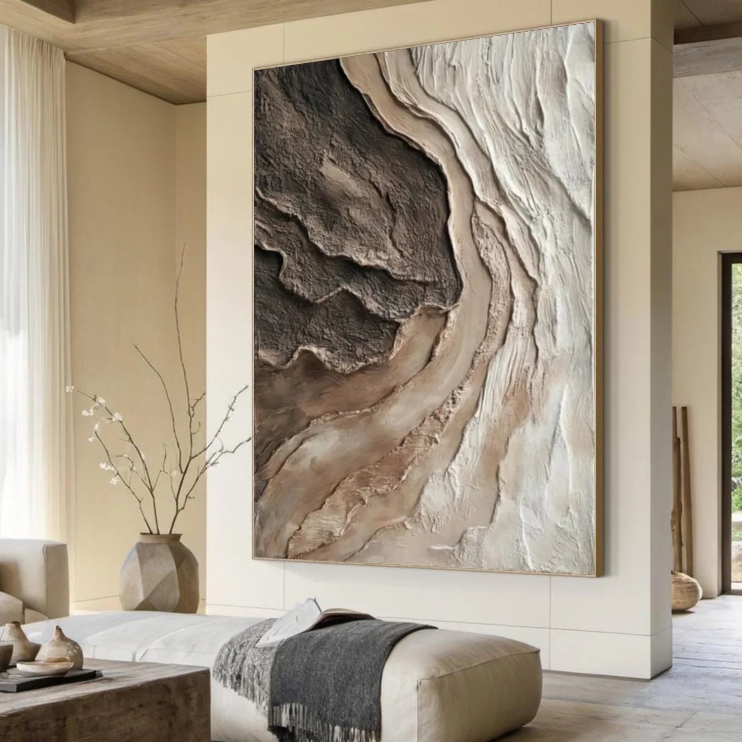 Abstract Textured Canvas Art #WS923