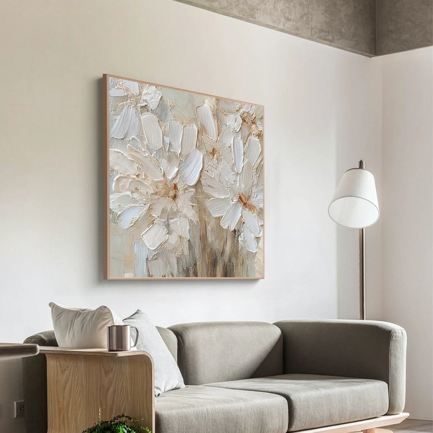 Flower & Tree Abstract Textured Wall Art #ML238