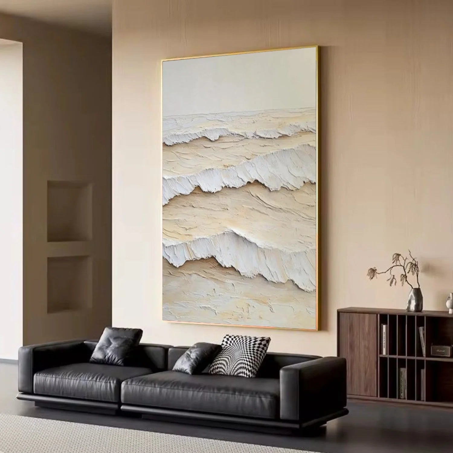 Sea & Sky Abstract Textured Wall Art #MS236