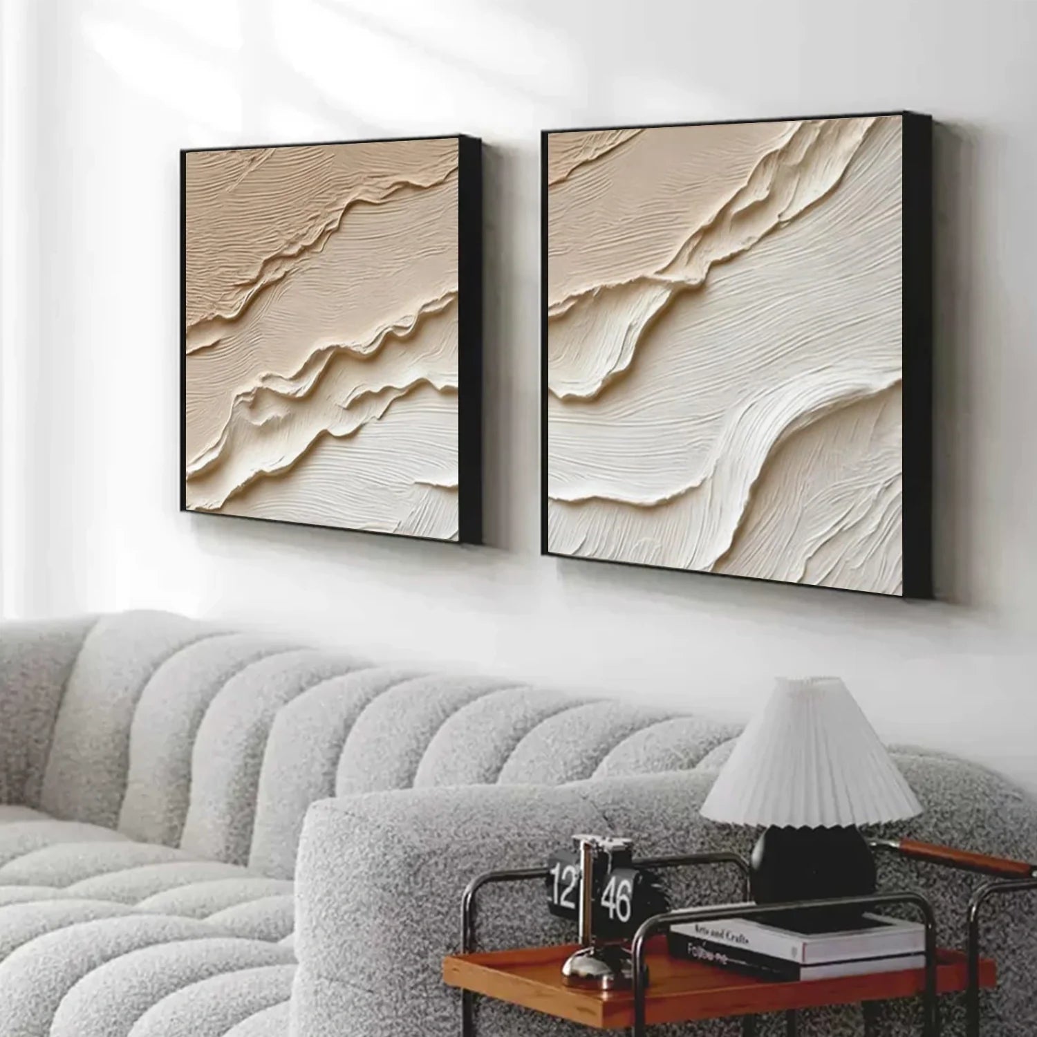 Minimalist Textured Canvas Art Set of 2 #MM378
