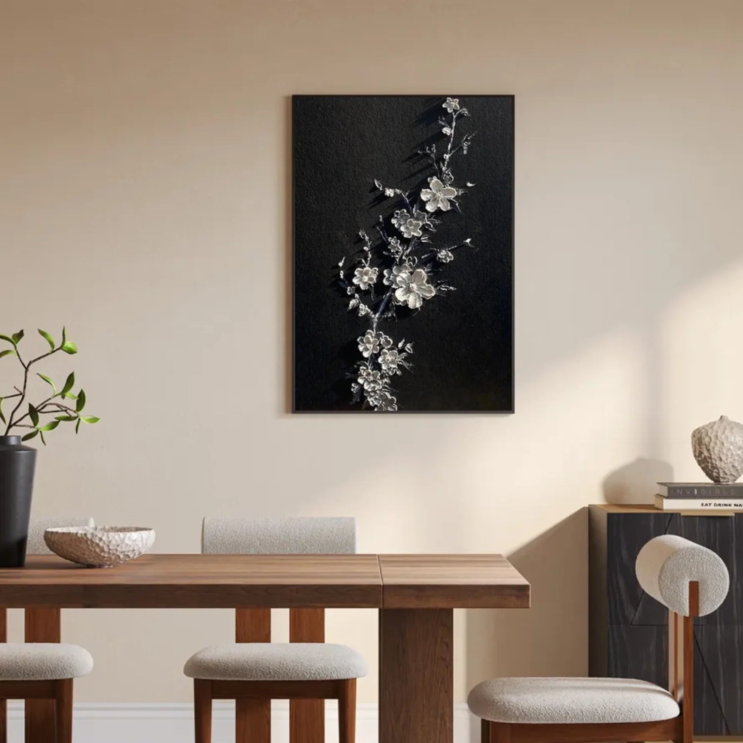 Flower & Tree Abstract Textured Wall Art #ML151