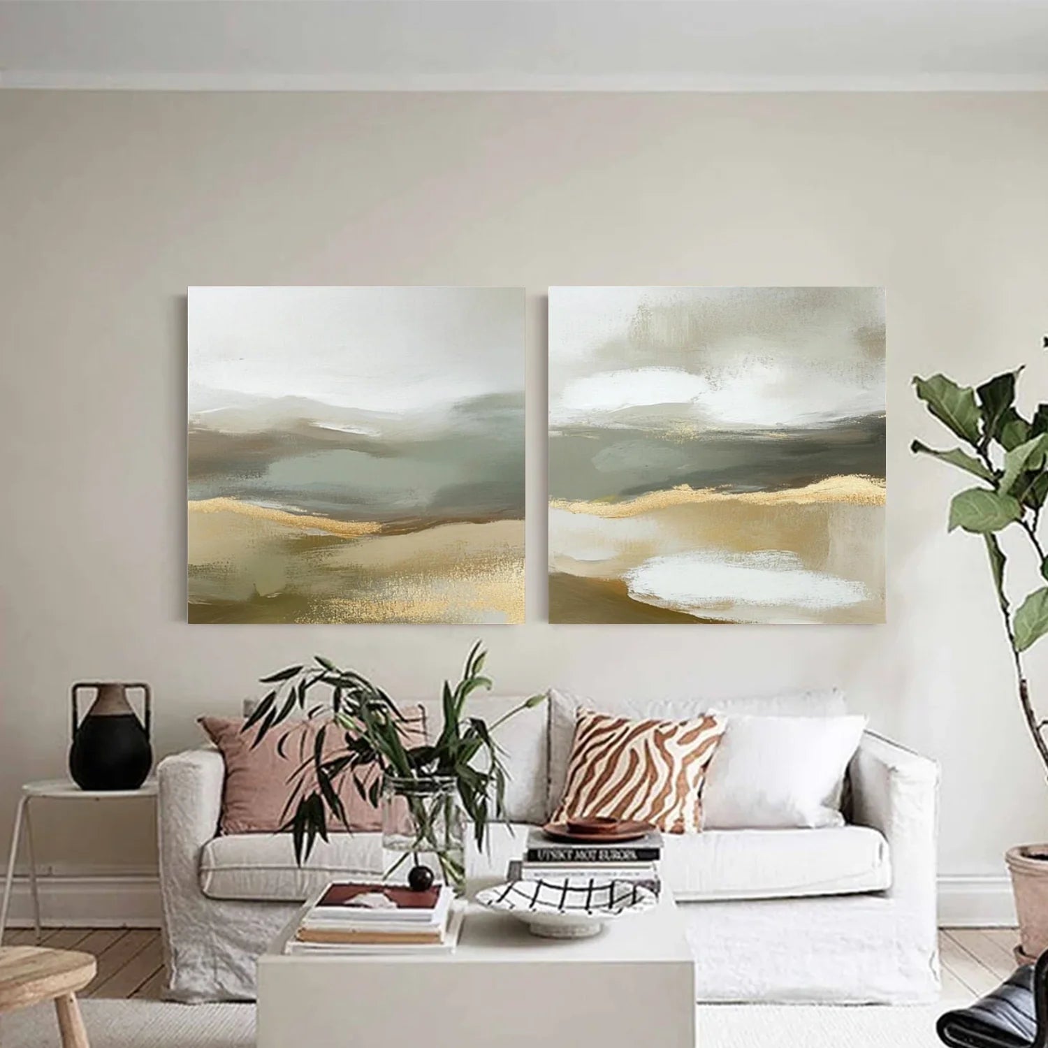 Abstract Canvas Art Set of 2 #WS885