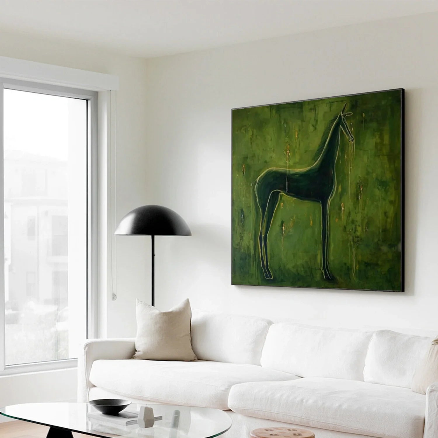 Abstract Animal Horse Wall Art #AL183