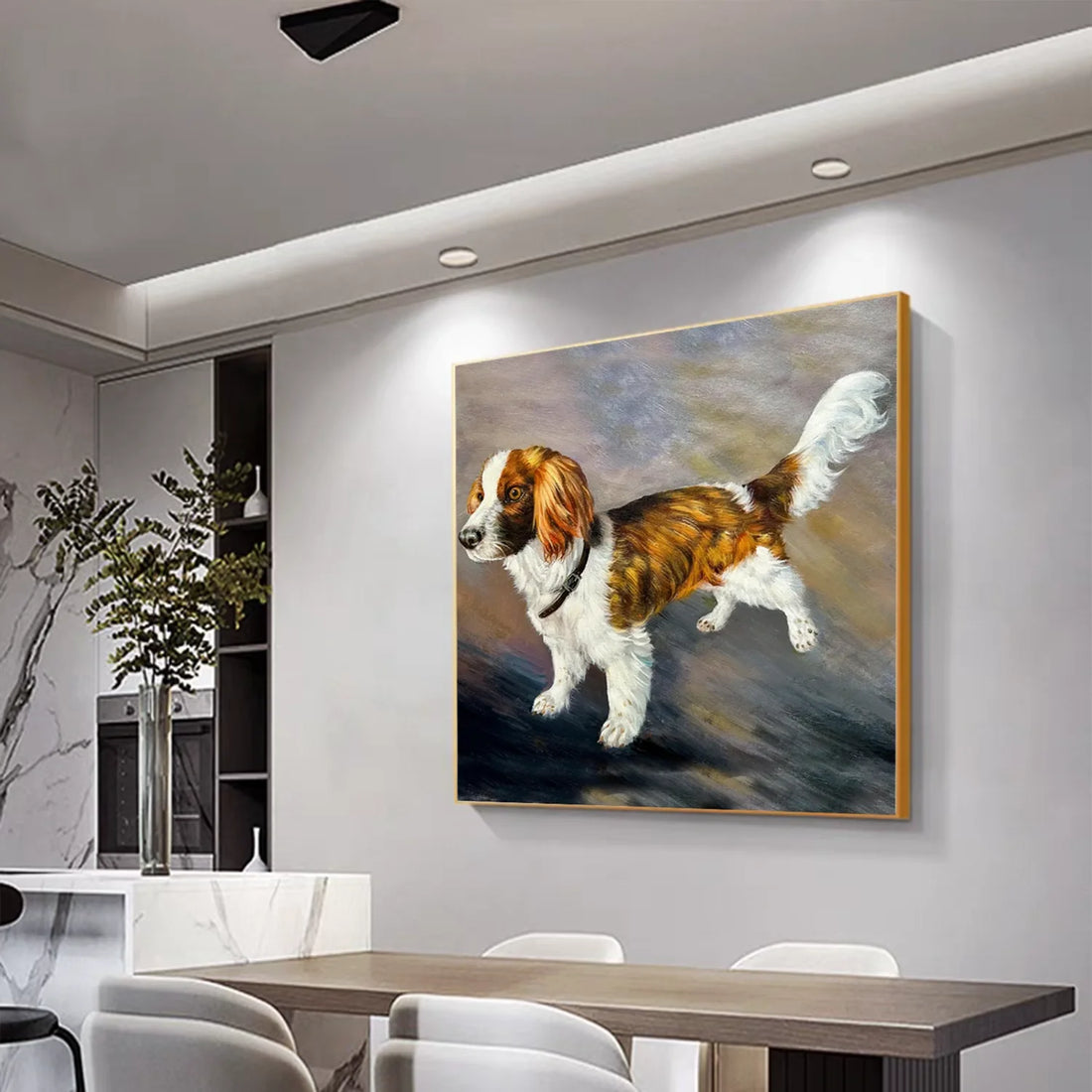 Abstract Animal Dog Wall Art #AL097