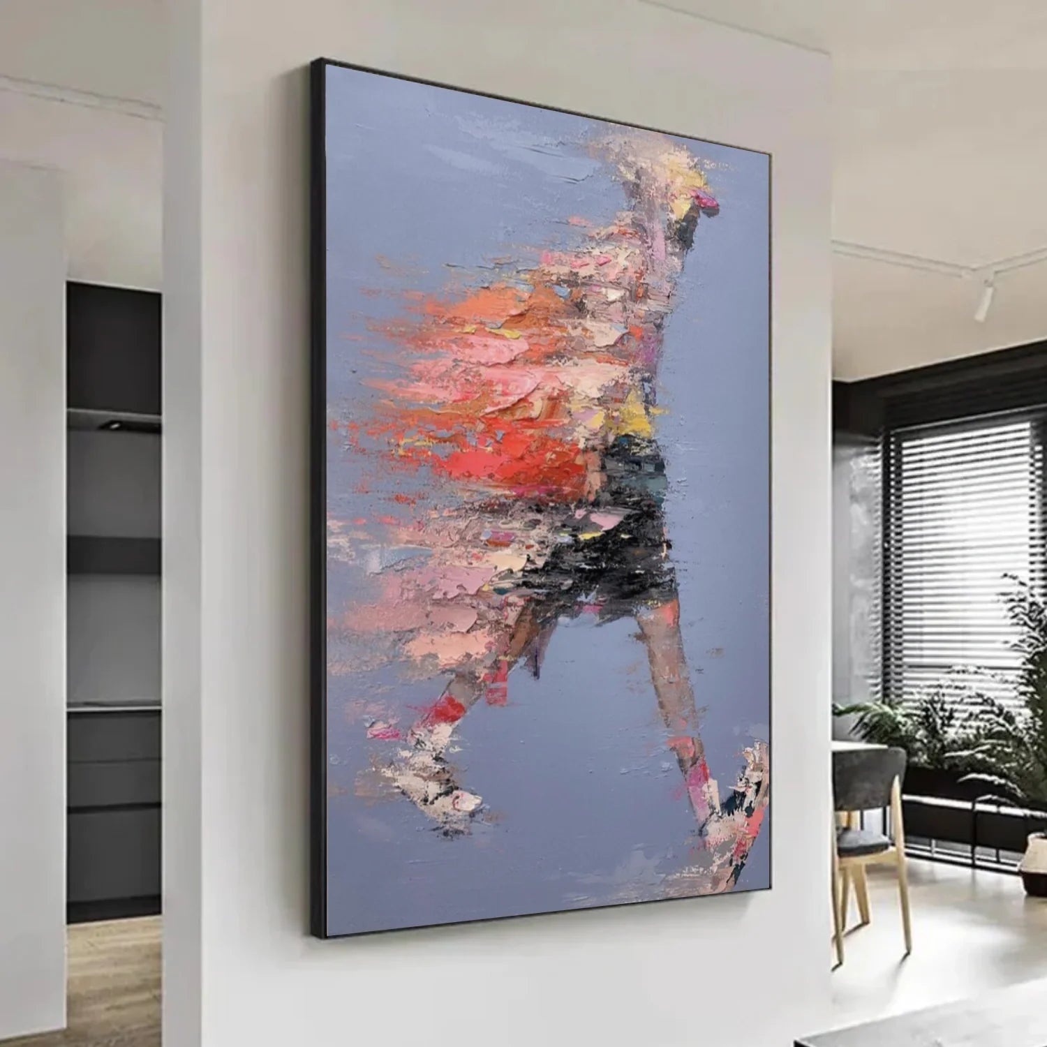 Abstract Portrait Textured Wall Art #AP073