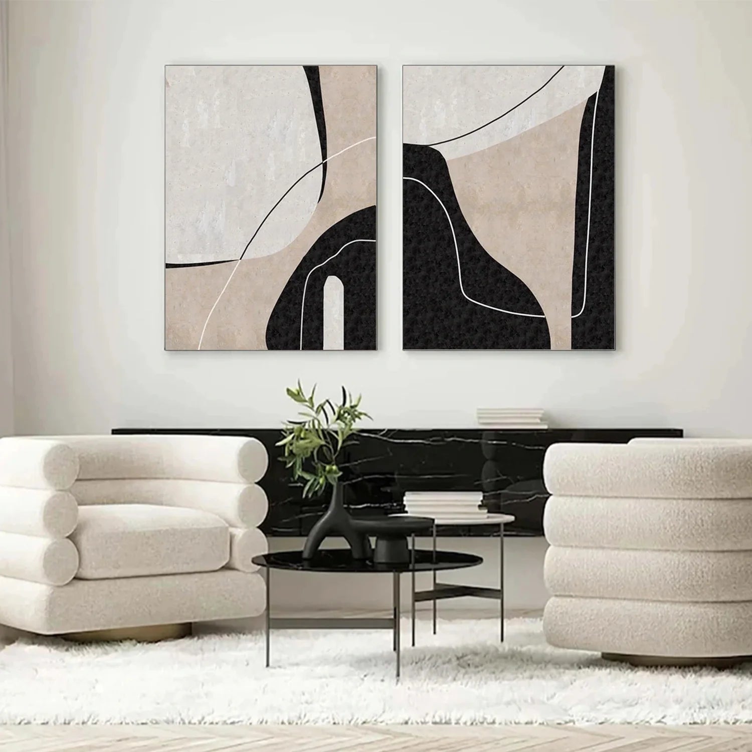 Abstract Tranquility Set of 2 #WS558