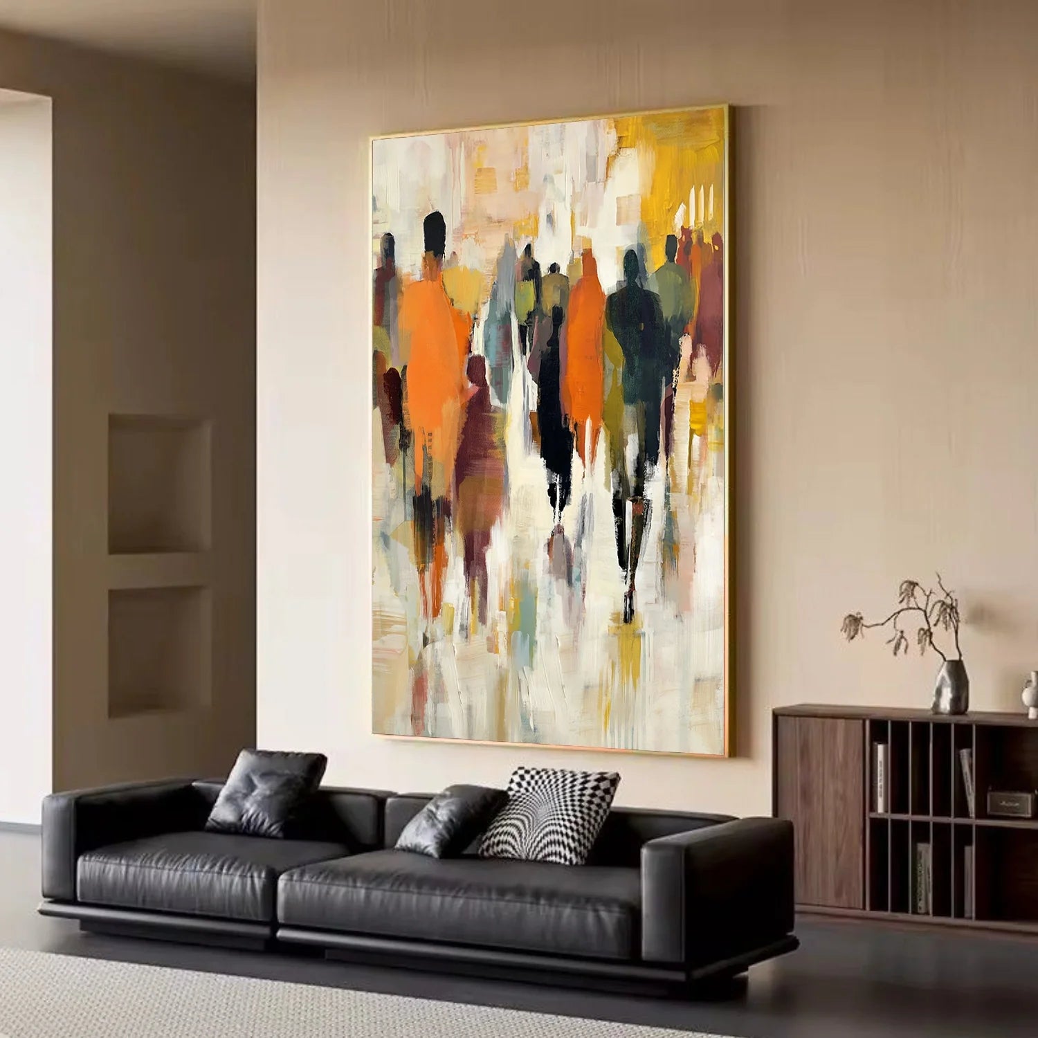 Colorful Abstract Portrait Wall Art #AP087