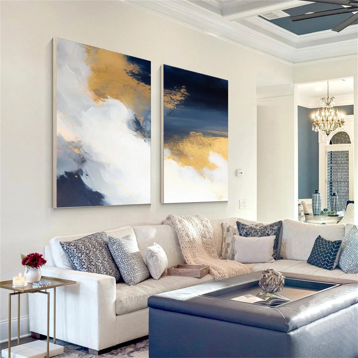 Abstract Canvas Art Set of 2 #WS965