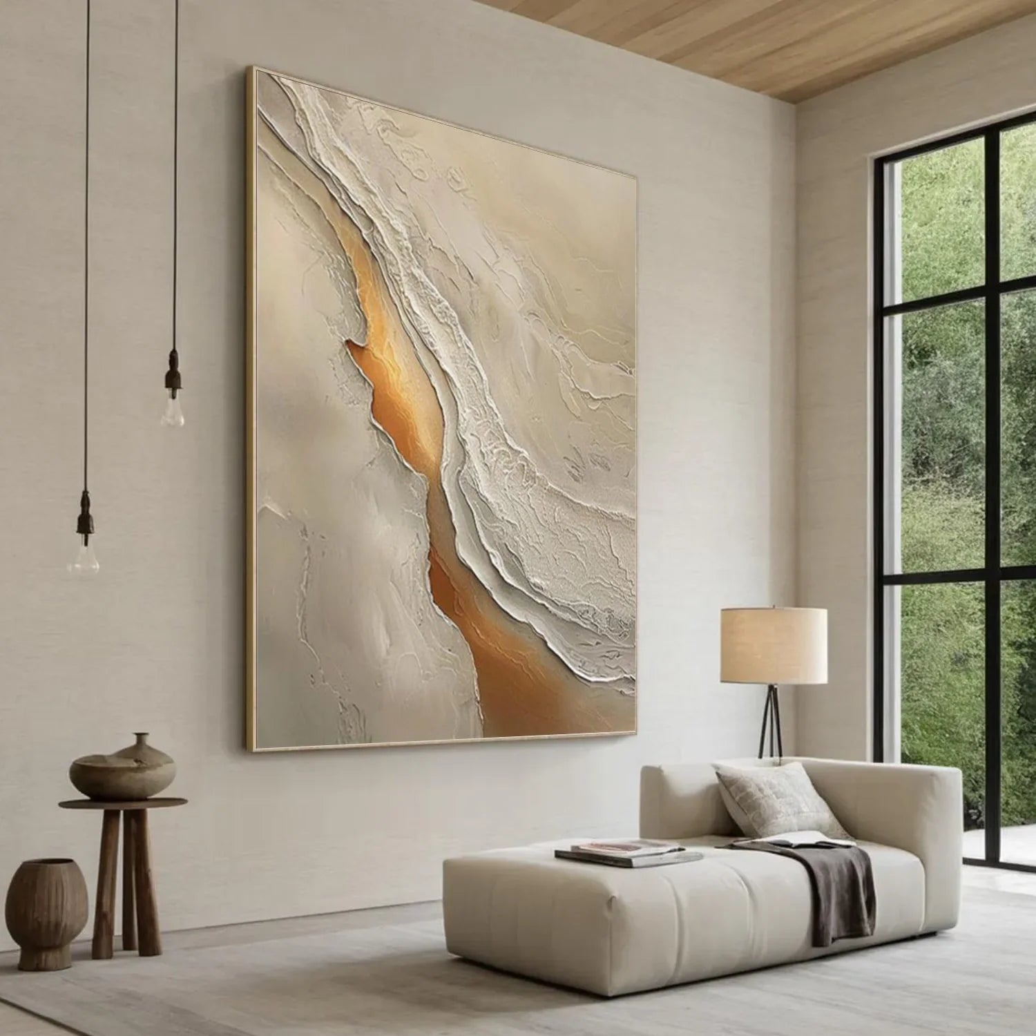 Sea & Sky Abstract Textured Wall Art #MS235