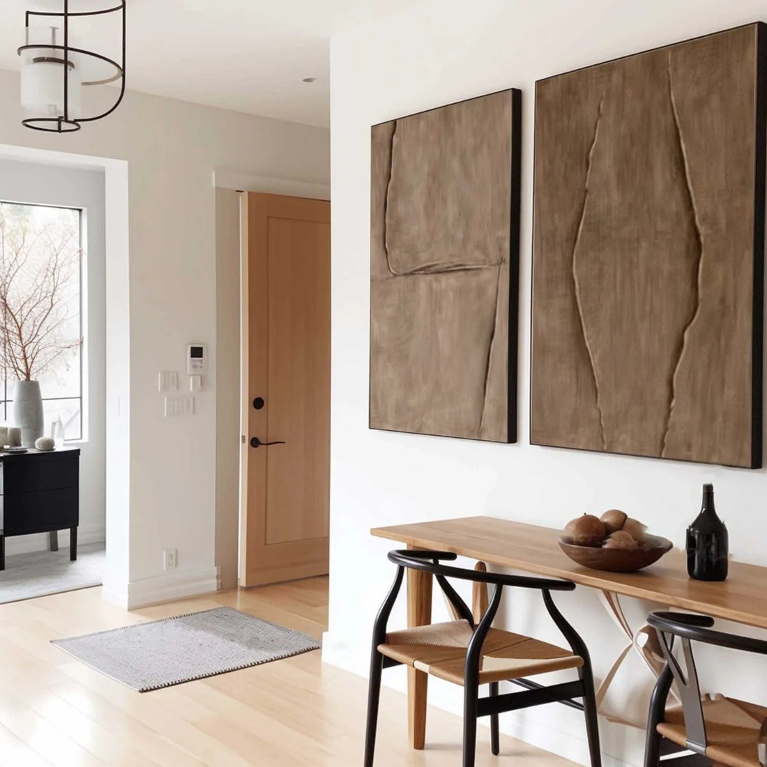 Minimalist Textured Canvas Art Set of 2 #MM377