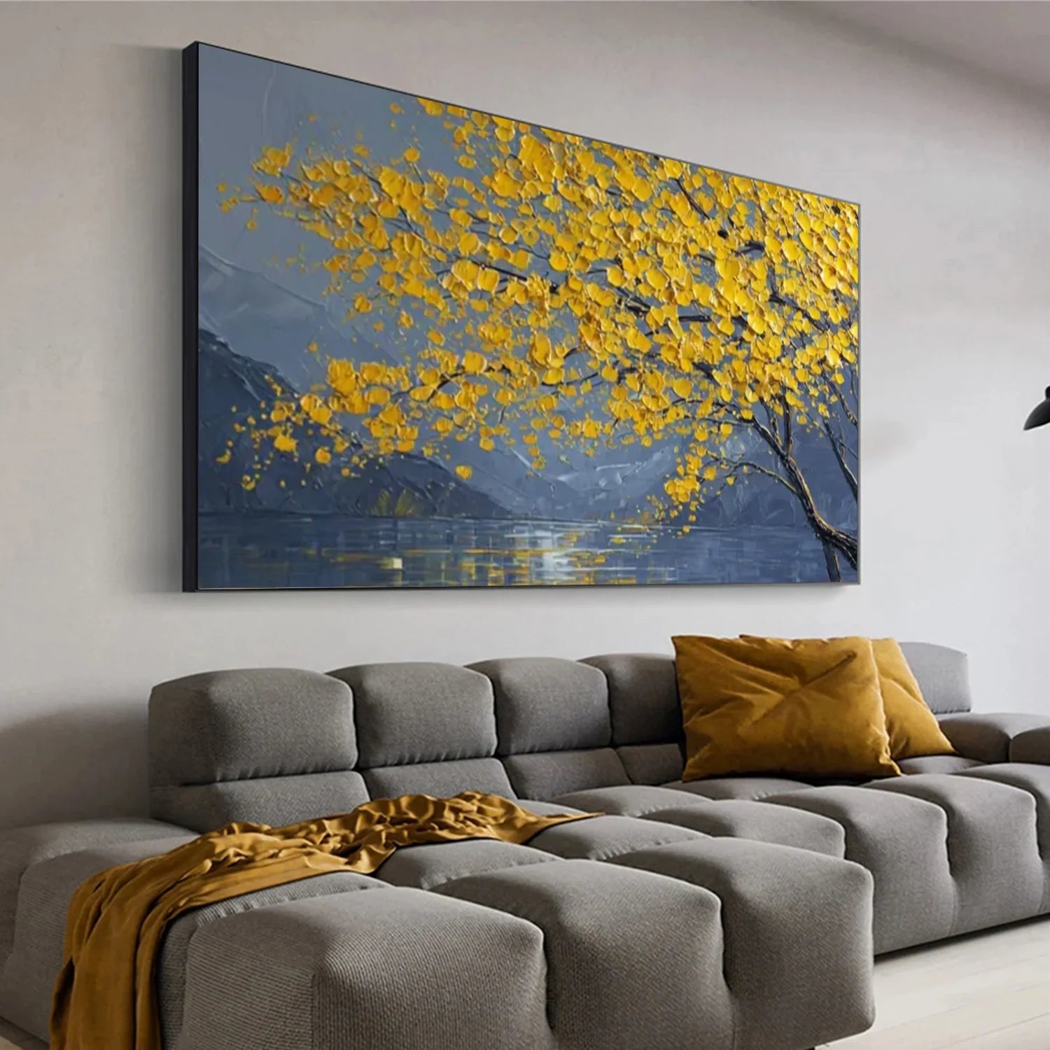 Flower & Tree Abstract Textured Wall Art #ML170