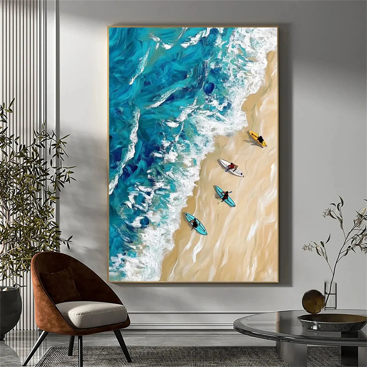 Swimming Sport Textured Wall Art #SA014