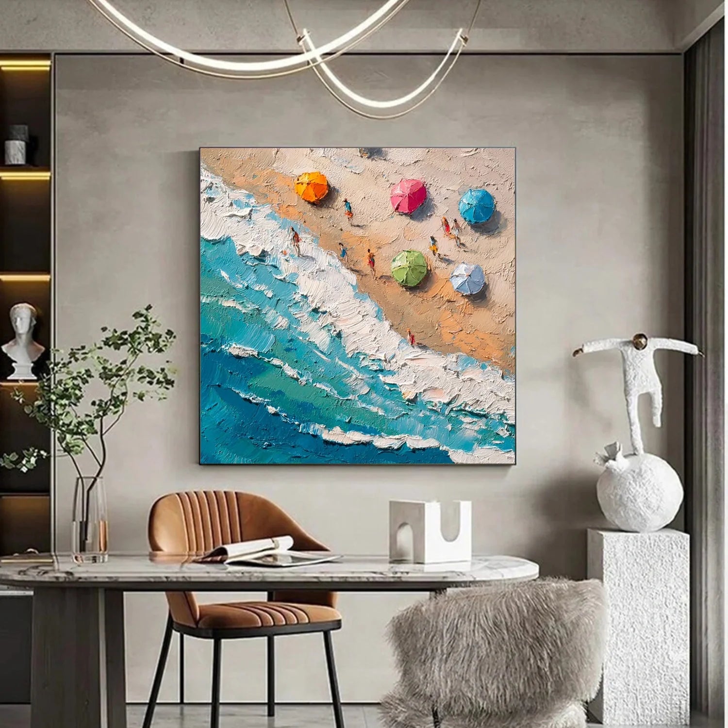 Swimming Sport Textured Wall Art #SA019