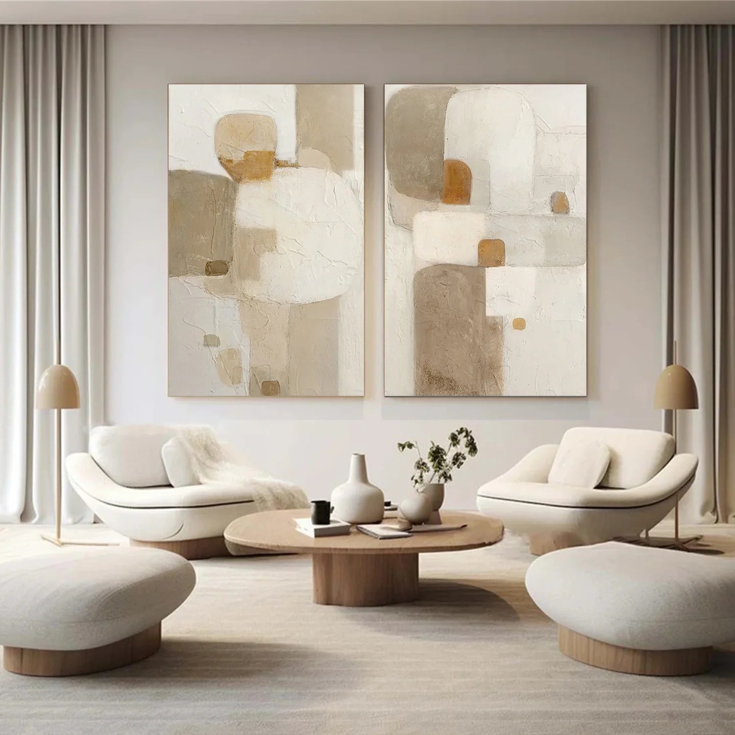 Wabi Sabi Canvas Art Set of 2 #WS686