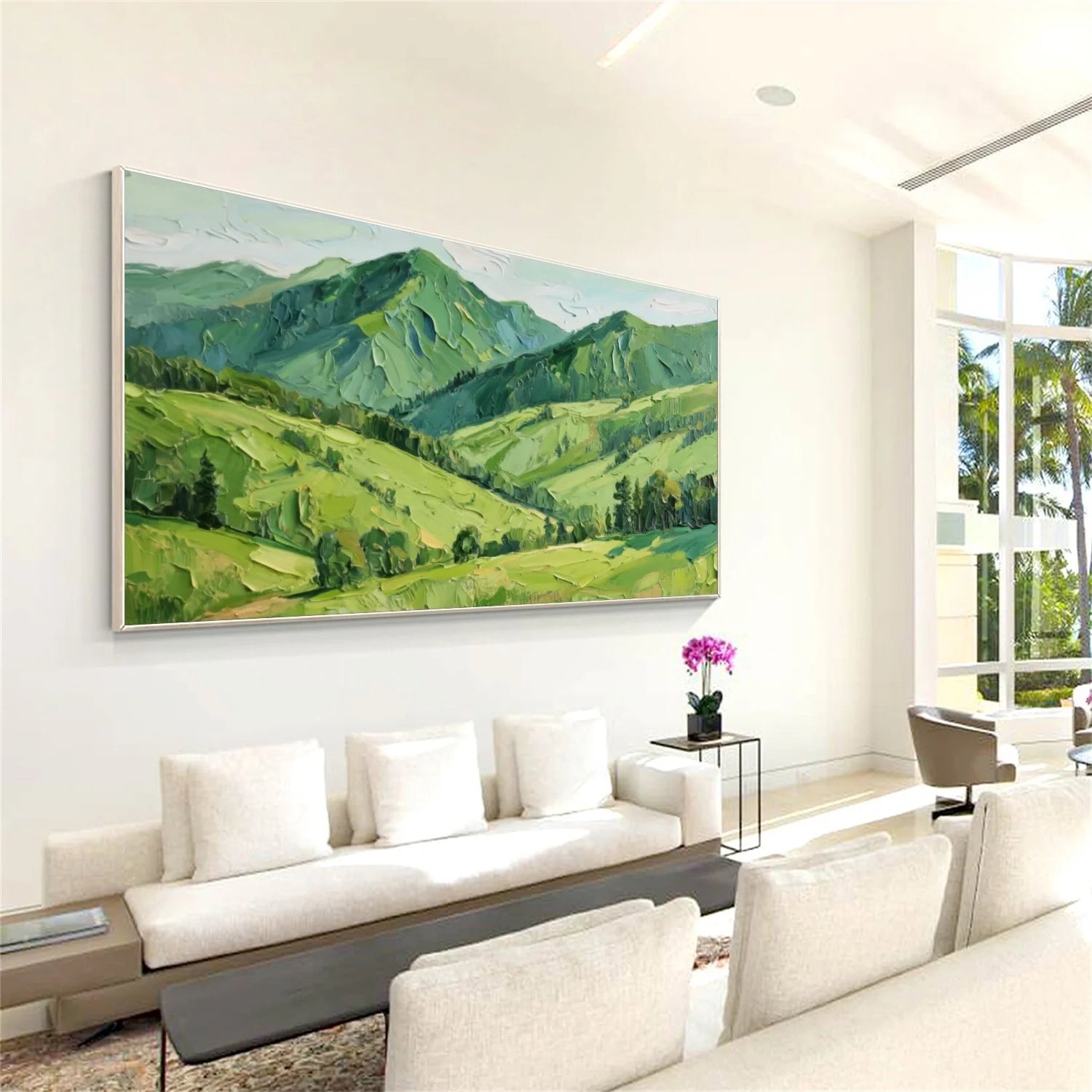 Abstract Mountain Canvas Art #MM280