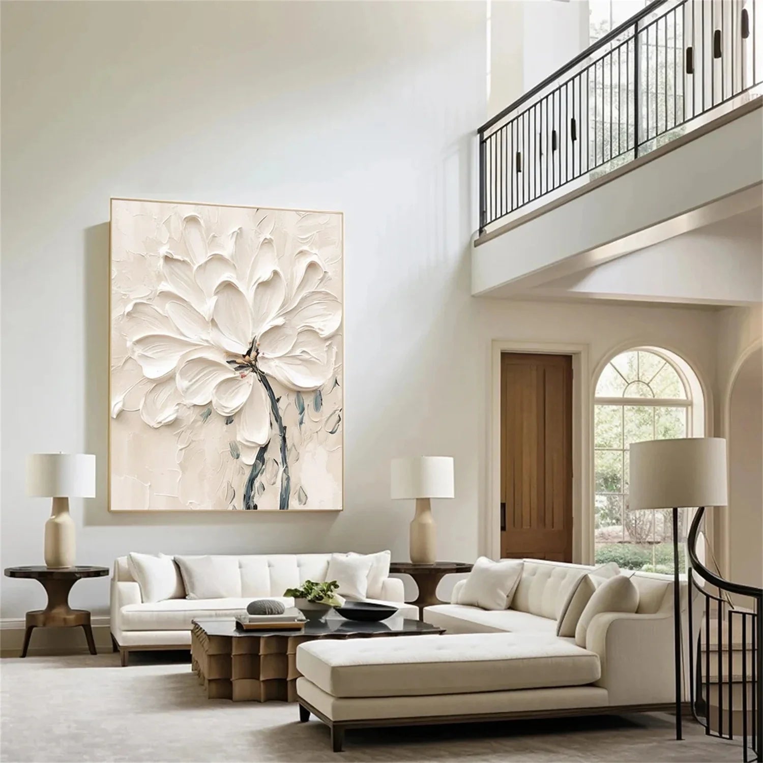 Flower & Tree Abstract Textured Wall Art #ML144