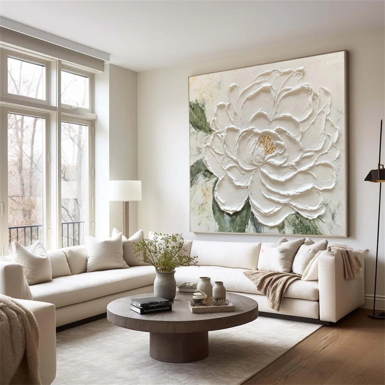 Flower & Tree Abstract Textured Wall Art #ML183