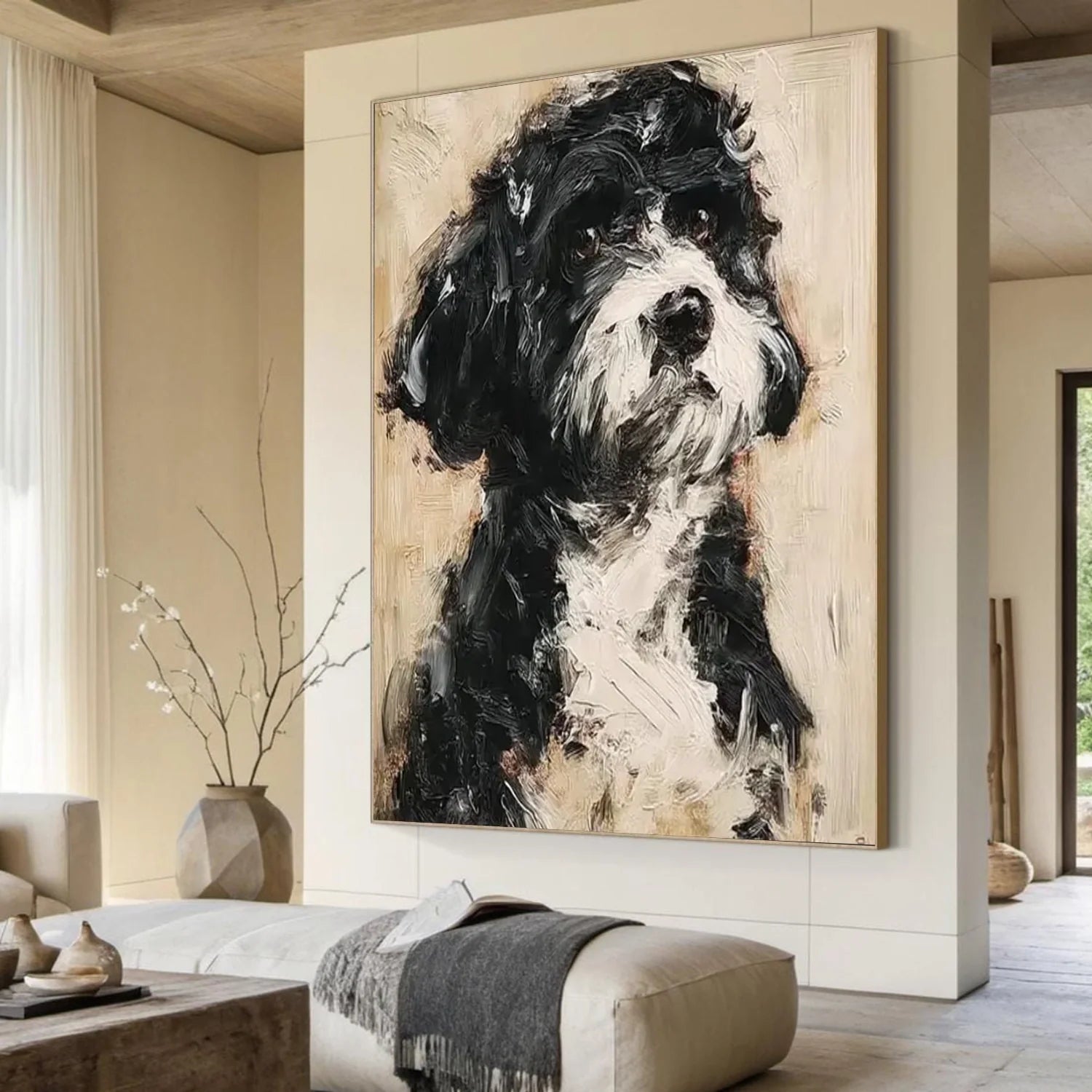 Abstract Animal Dog Wall Art #AL188