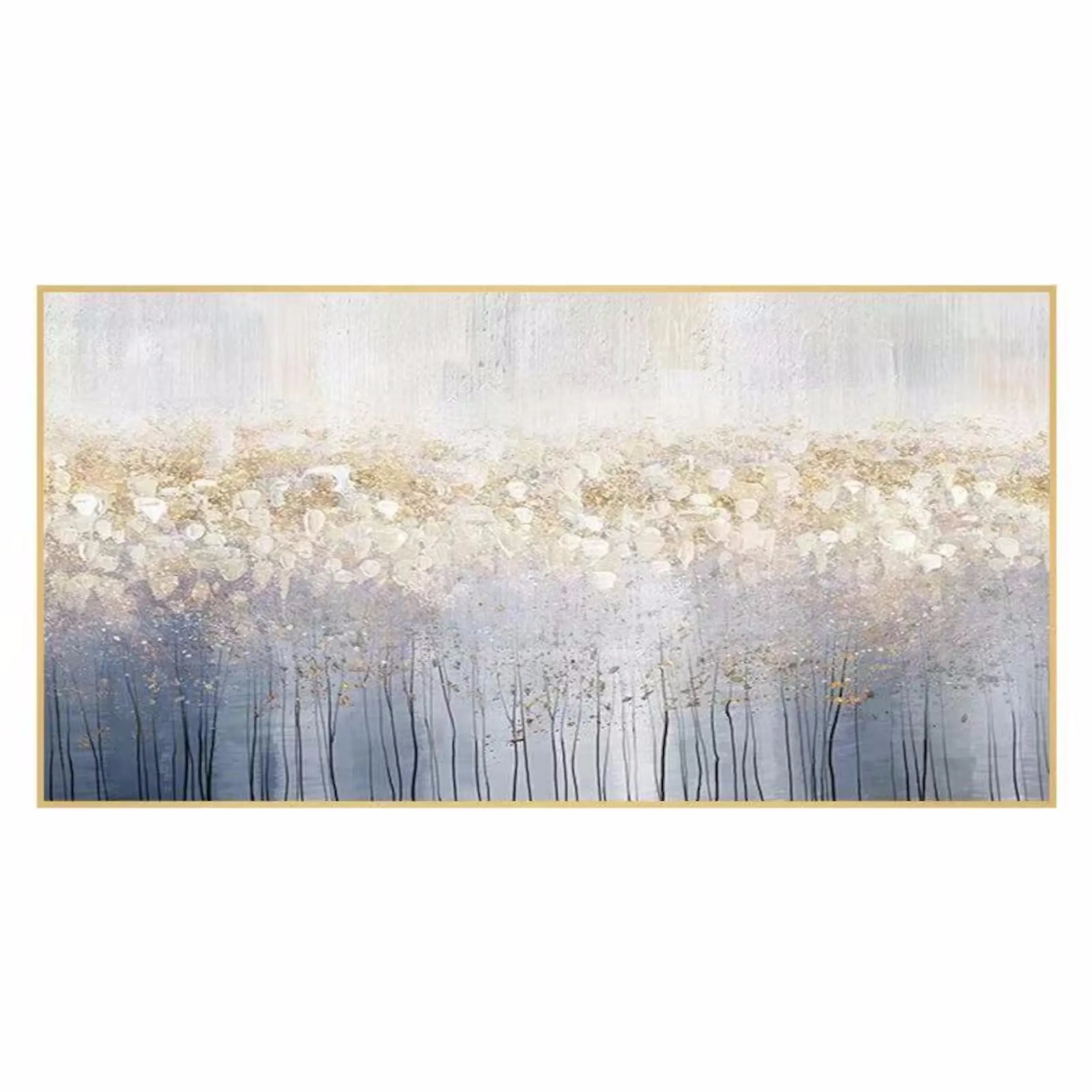 Colorful Flower & Tree Abstract Textured Wall Art  #ML028