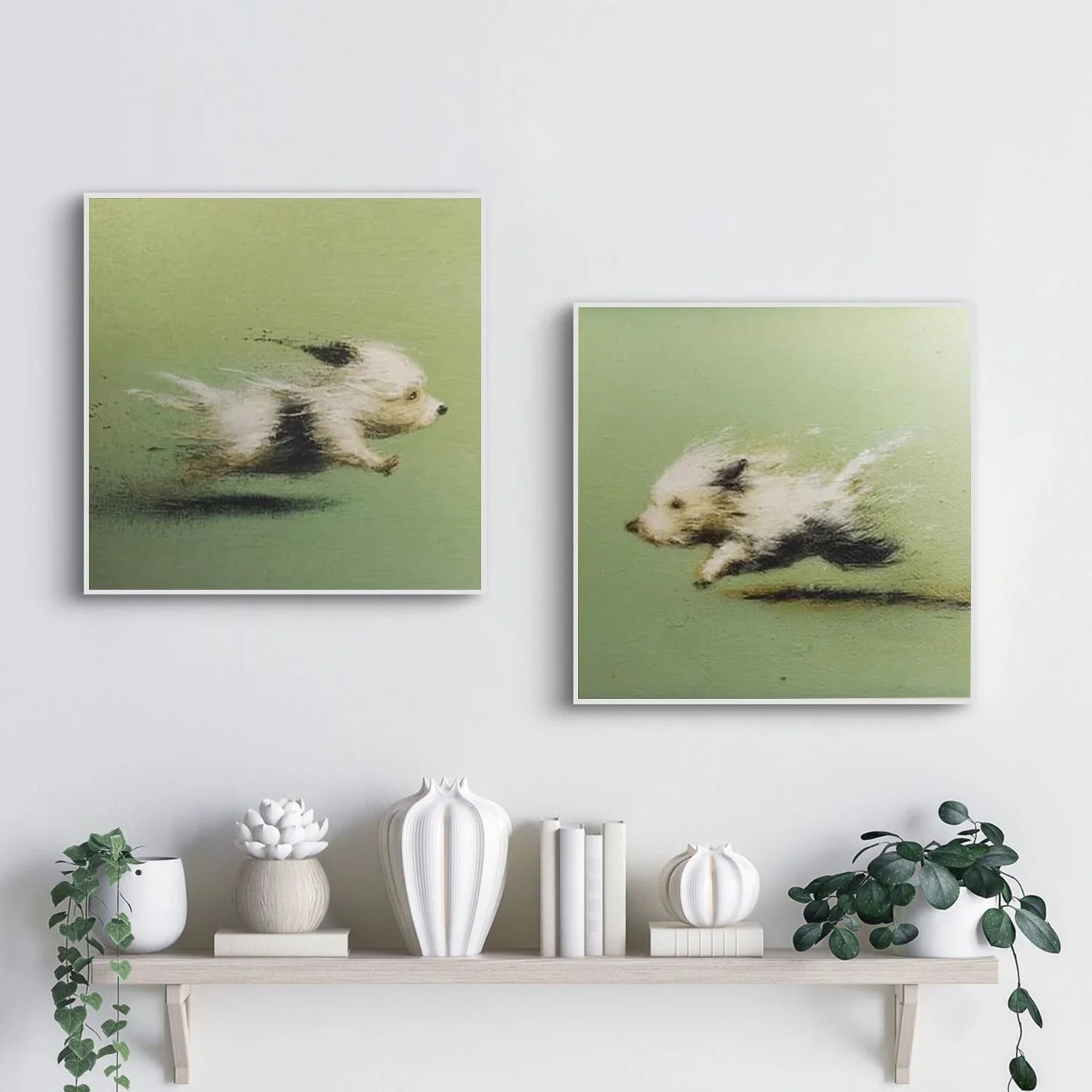 Abstract Animal Wall Art Set of 2 #AL204