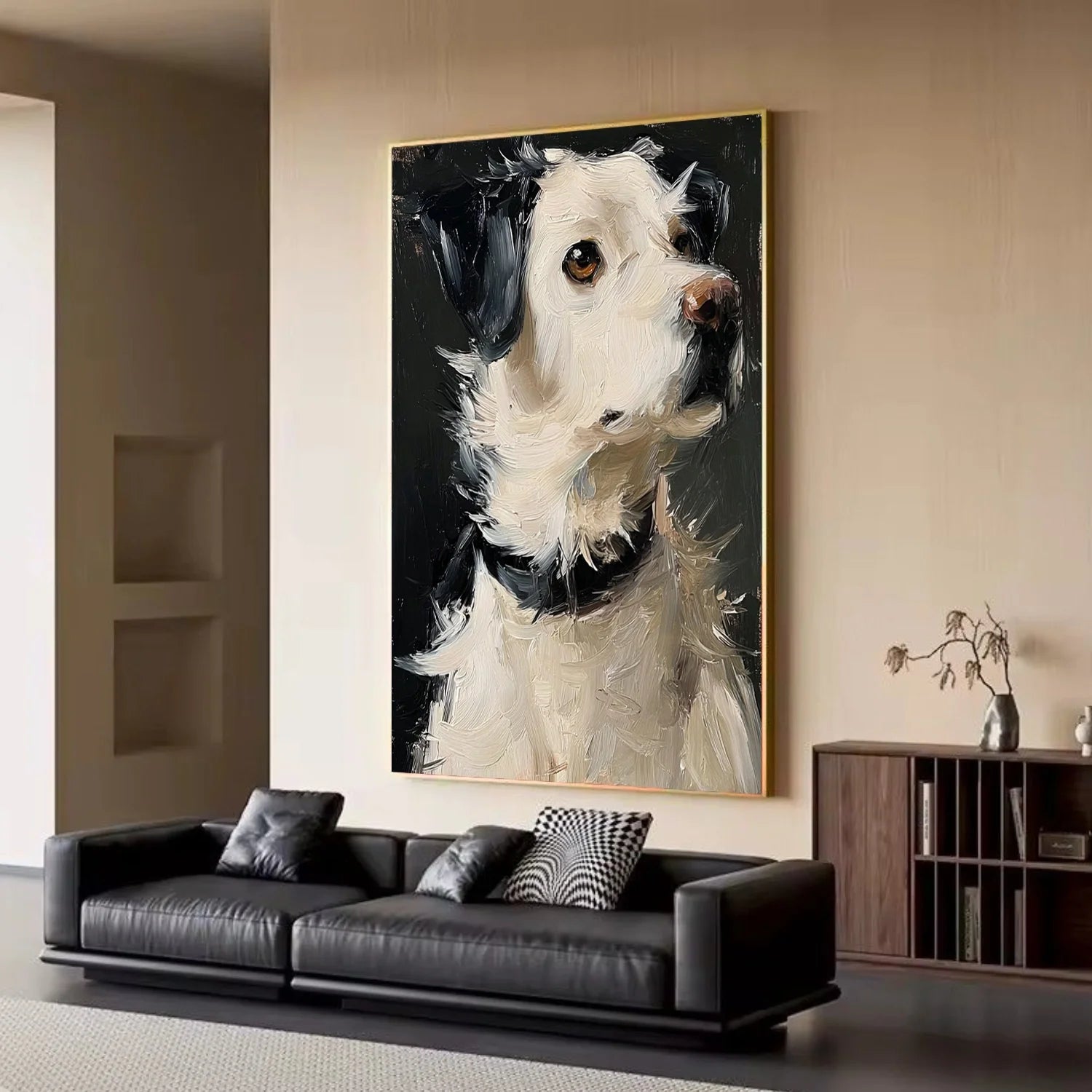 Abstract Animal Dog Wall Art #AL192