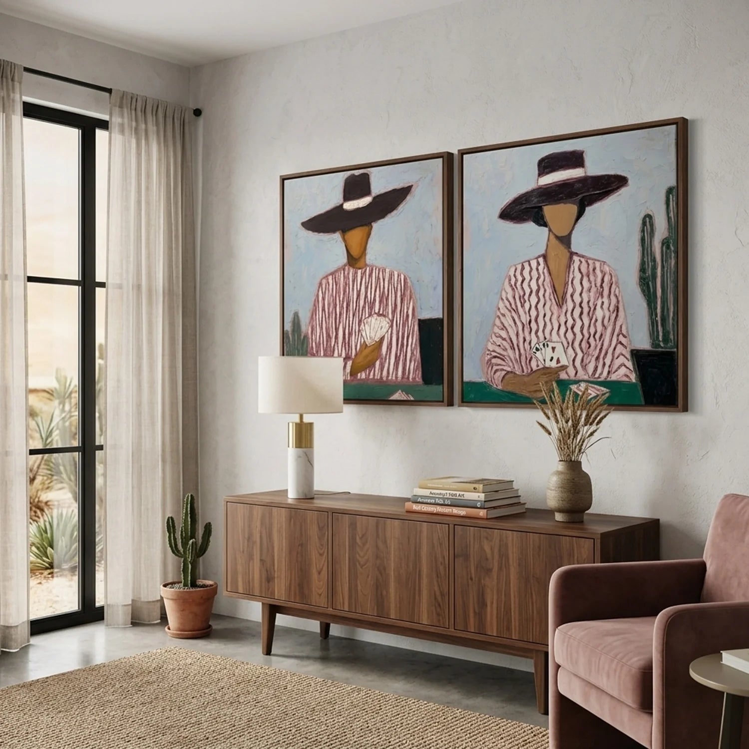 Vintage Americana Art Set of 2 #VA029