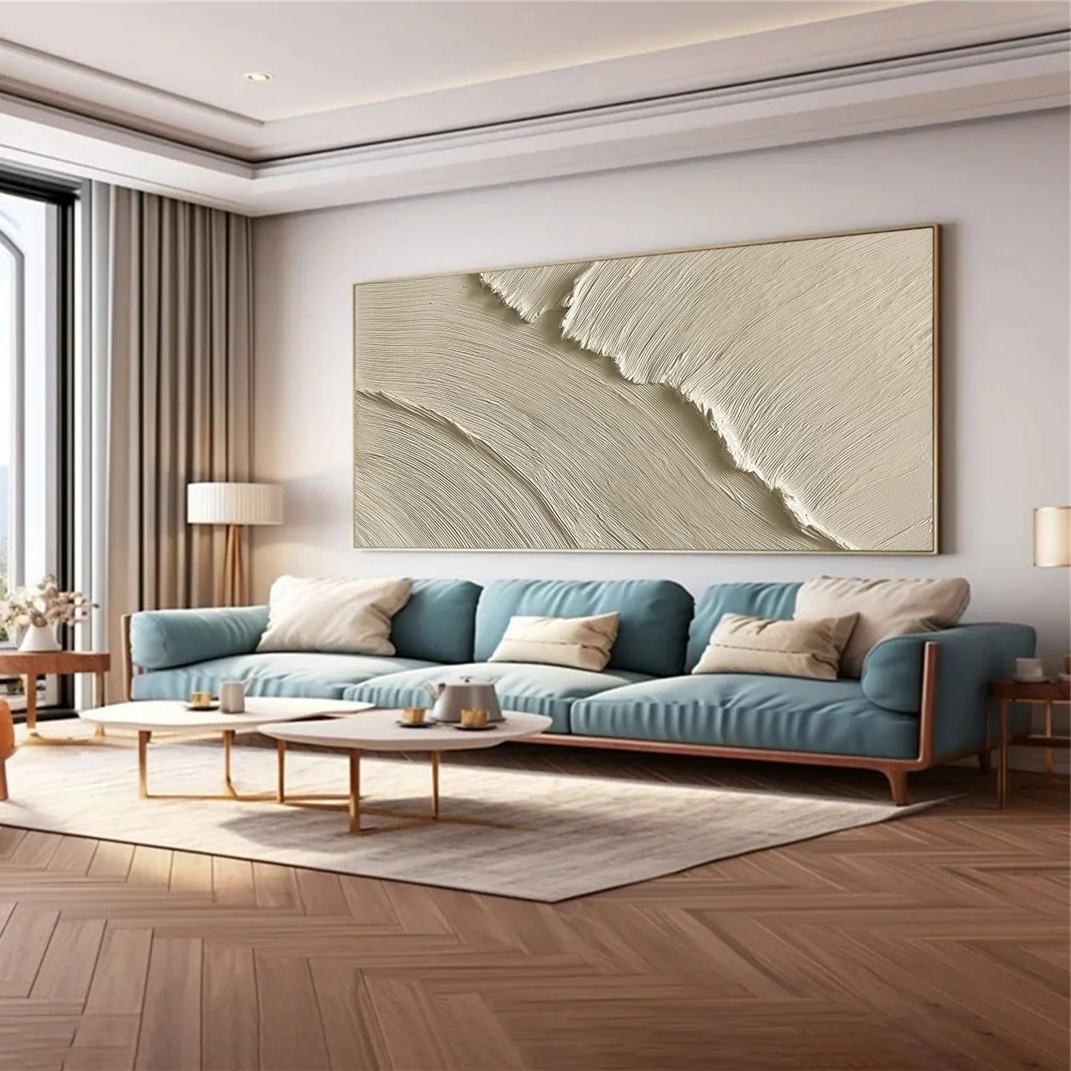 Sea & Sky Minimalist Textured Wall Art #MS243