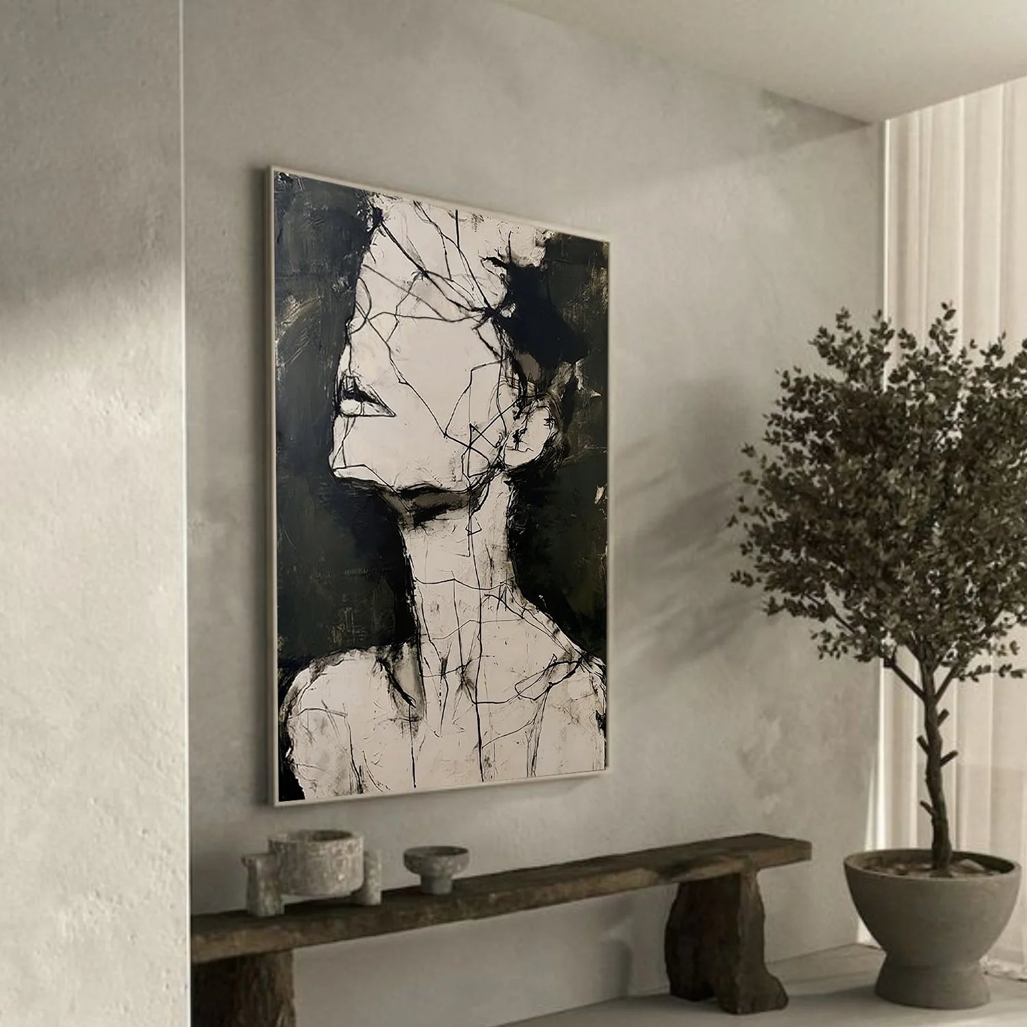 Abstract Portrait Wall Art #AP107