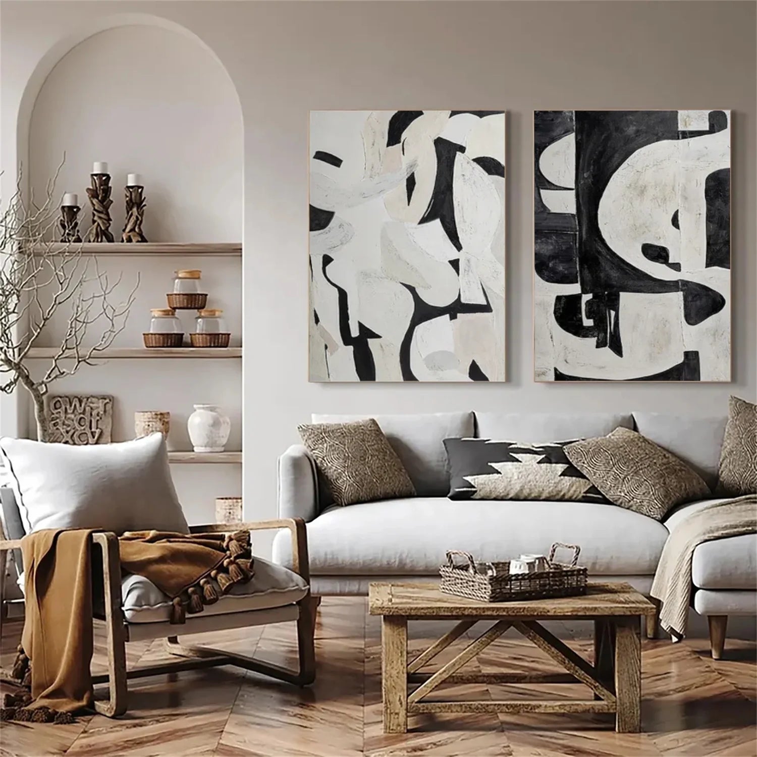 Minimalist Canvas Art Set of 2 #MM265