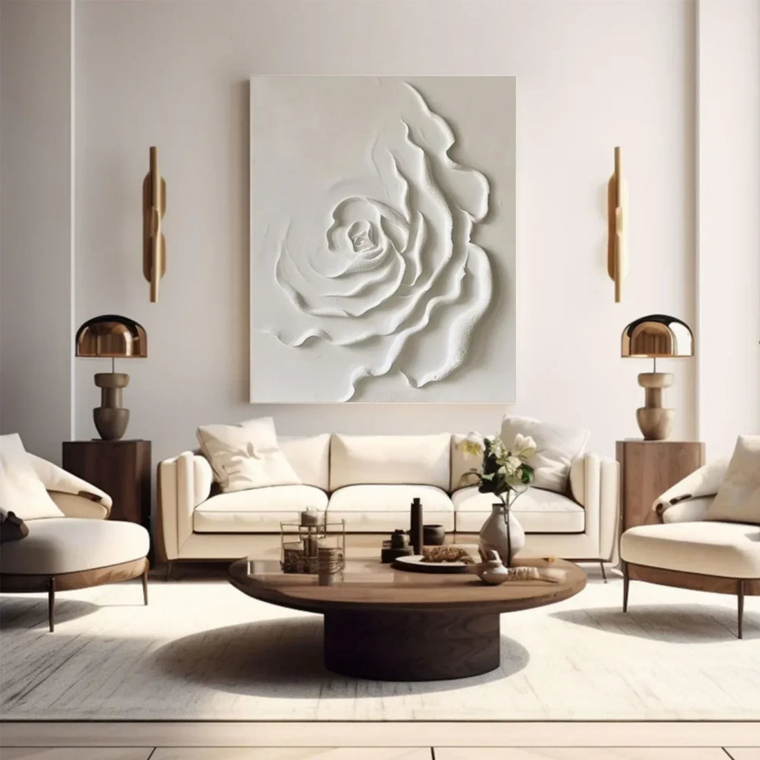 Flower & Tree Abstract Textured Wall Art #ML101