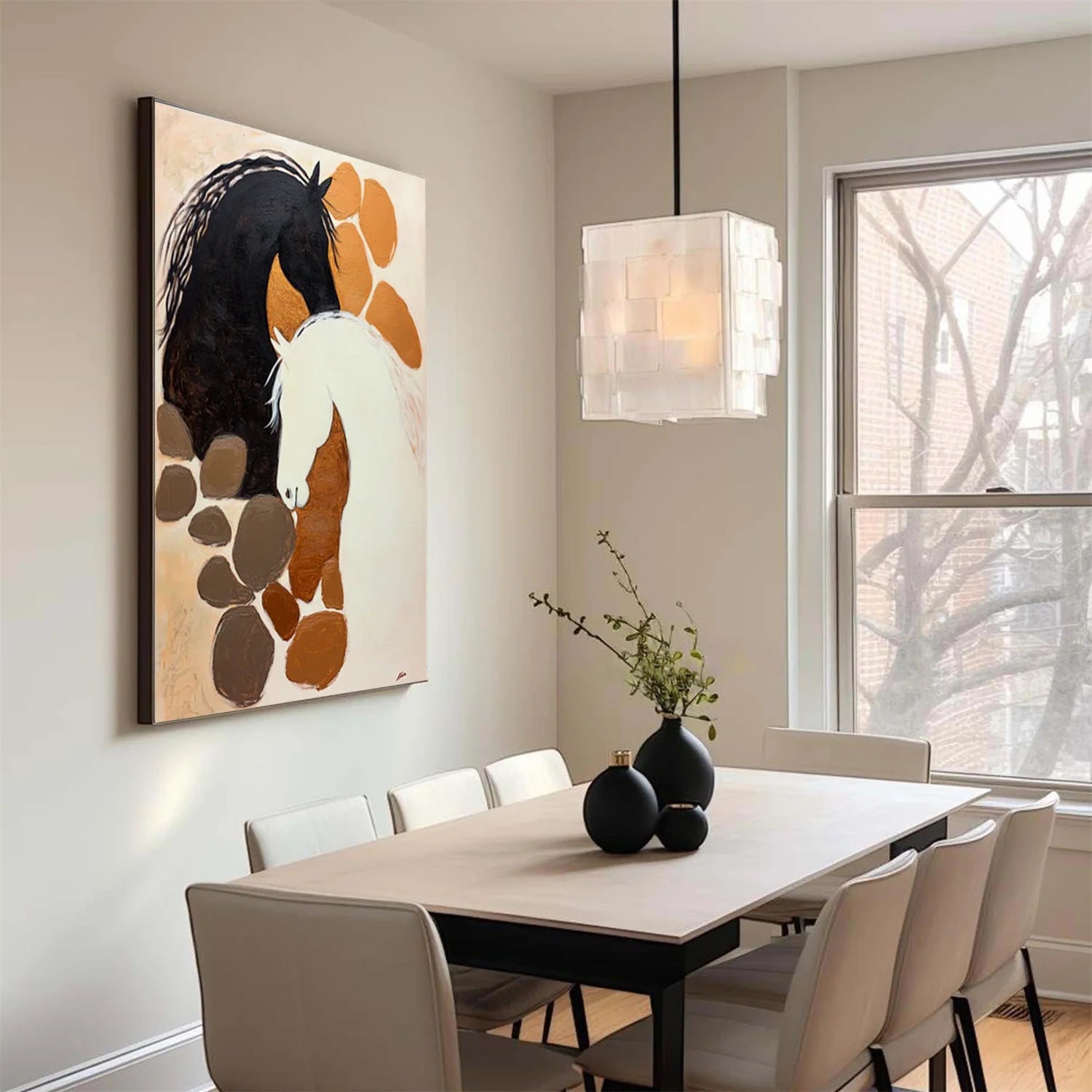 Abstract Animal Horse Wall Art #AL181