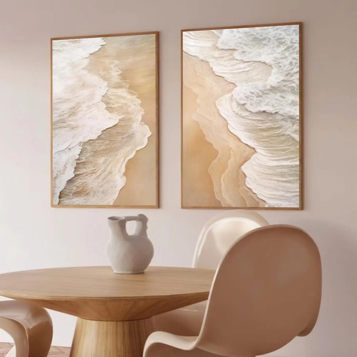 Sea & Sky Abstract Textured Wall Art Set of 2 #MS218