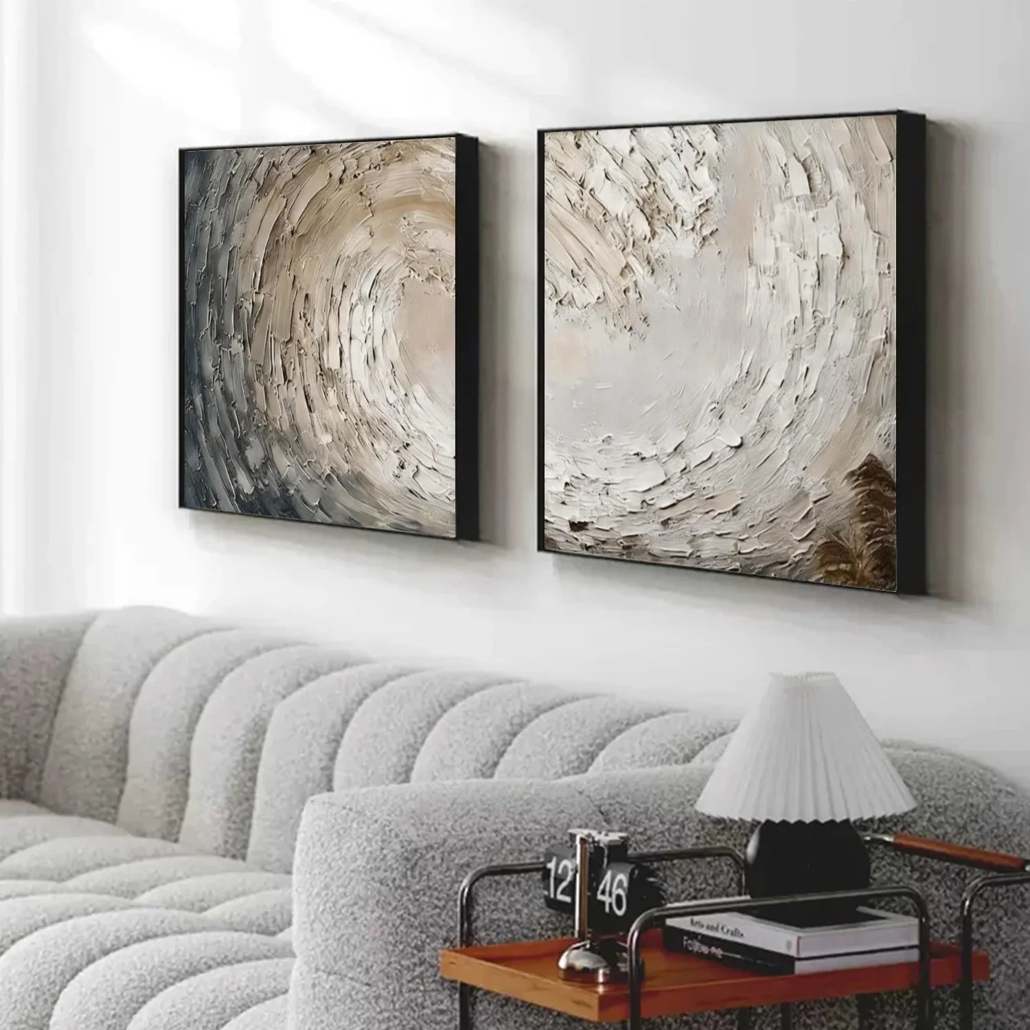 Sea & Sky Abstract Textured Wall Art Set of 2 #MS265