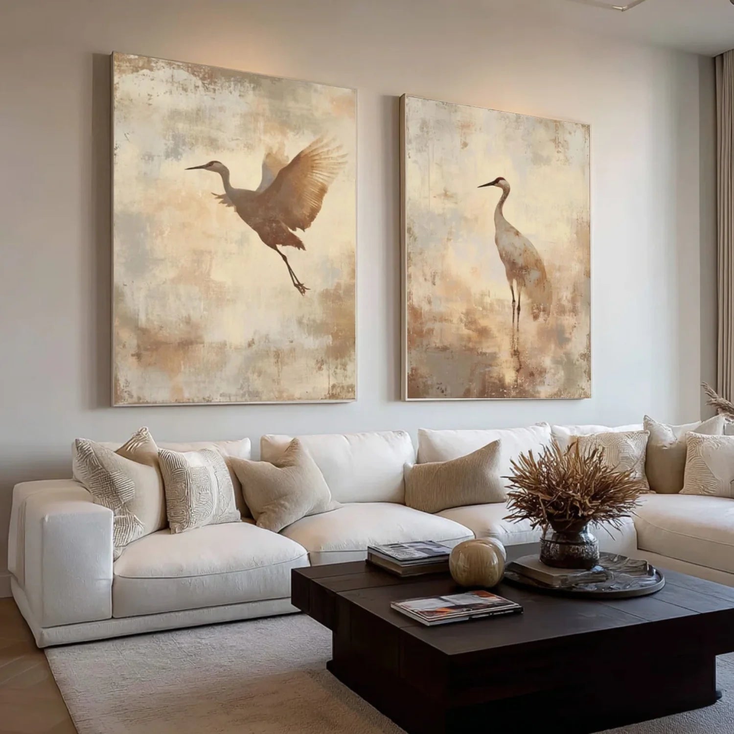 Abstract Animal Wall Art Set of 2 #AL143